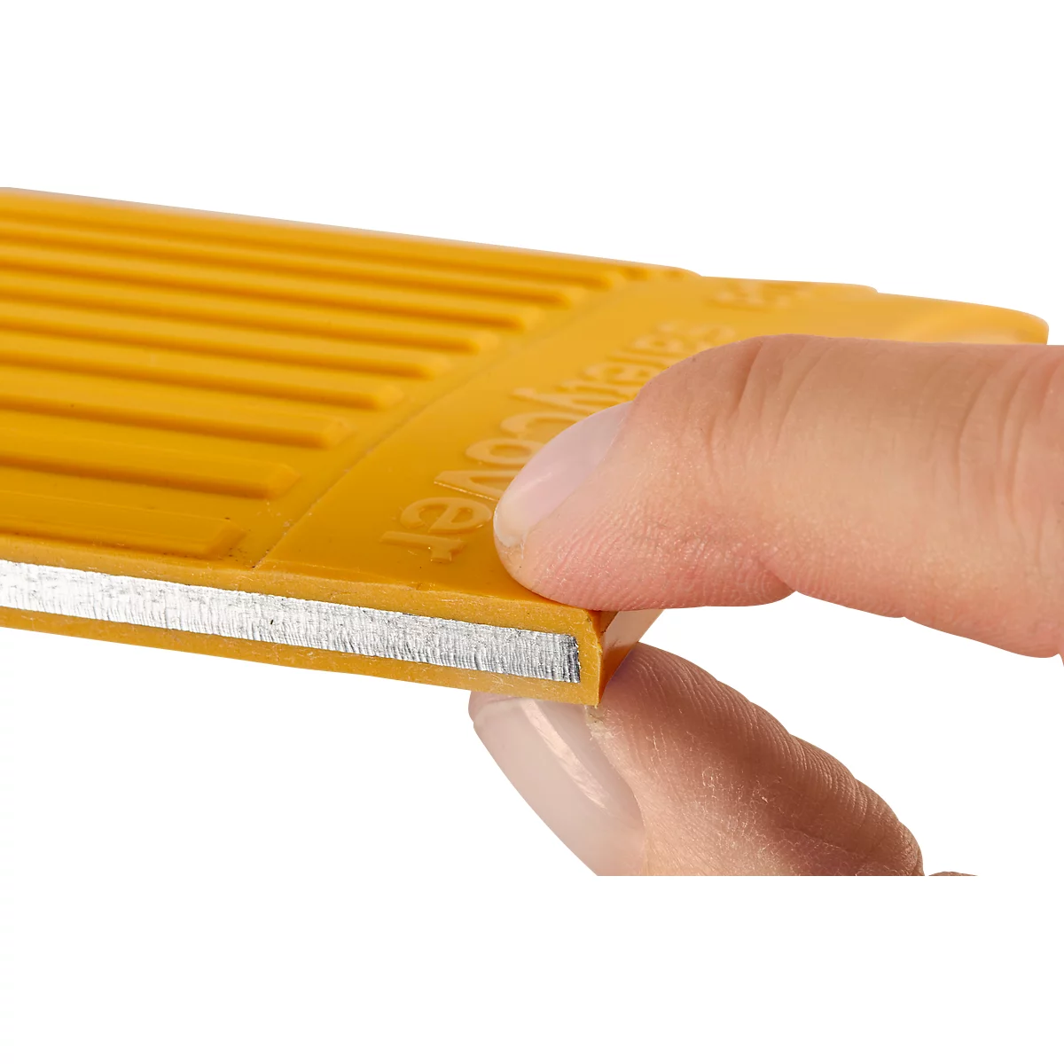 Protège-câbles SafetyCover Serpa, système modulaire, très grande stabilité, lot de 3, jaune/noir/jaune