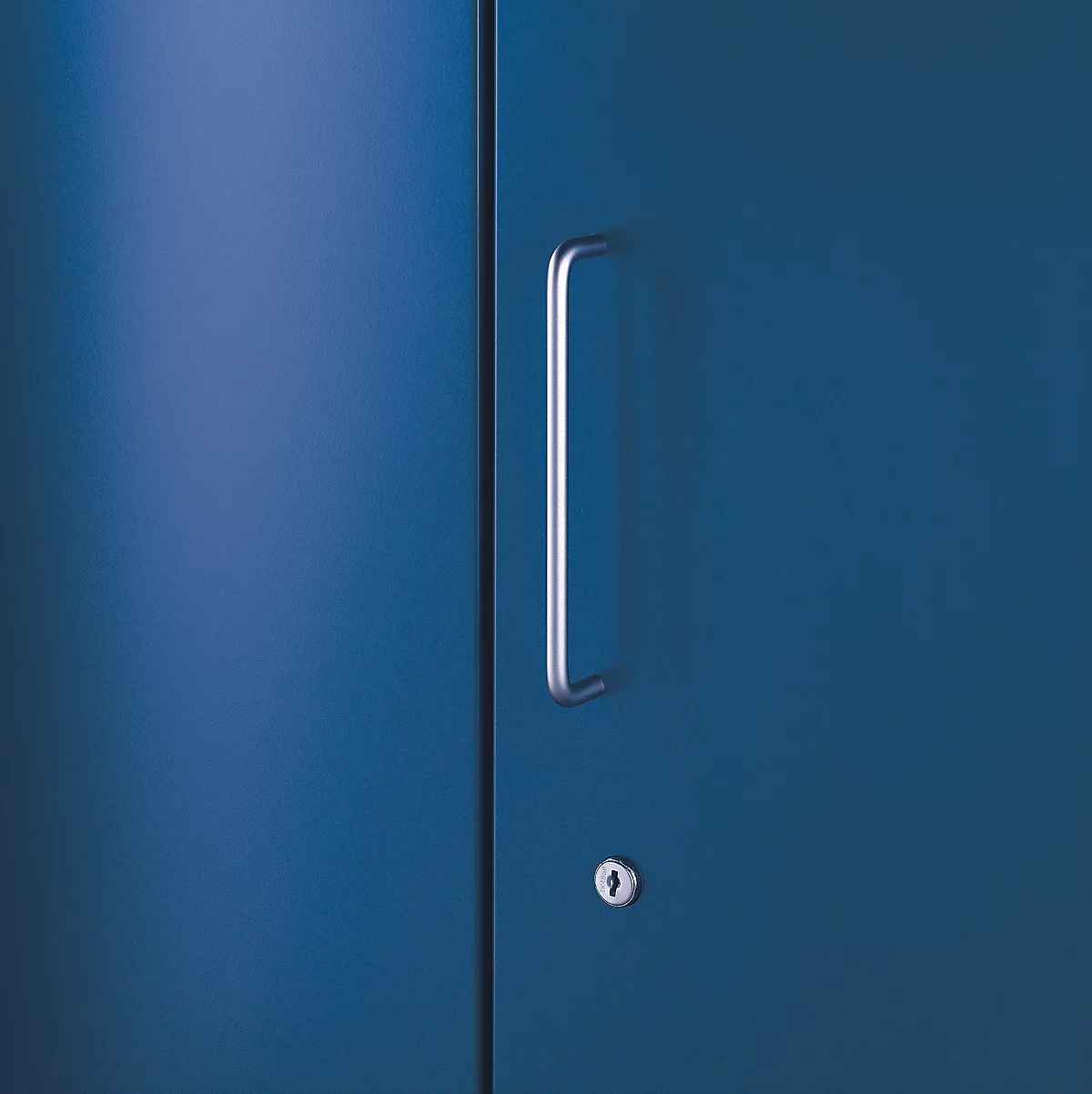 Puerta frontal, para estantería Archivo Color, 2 alturas de archivo, An 1200 mm, azul genciana