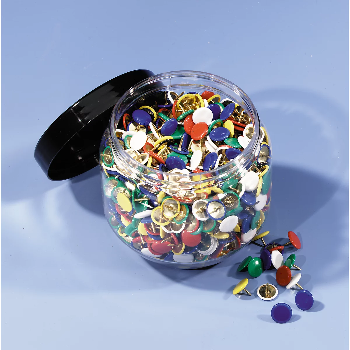 Punaises, revêtement en plastique, coloré, 750 p.