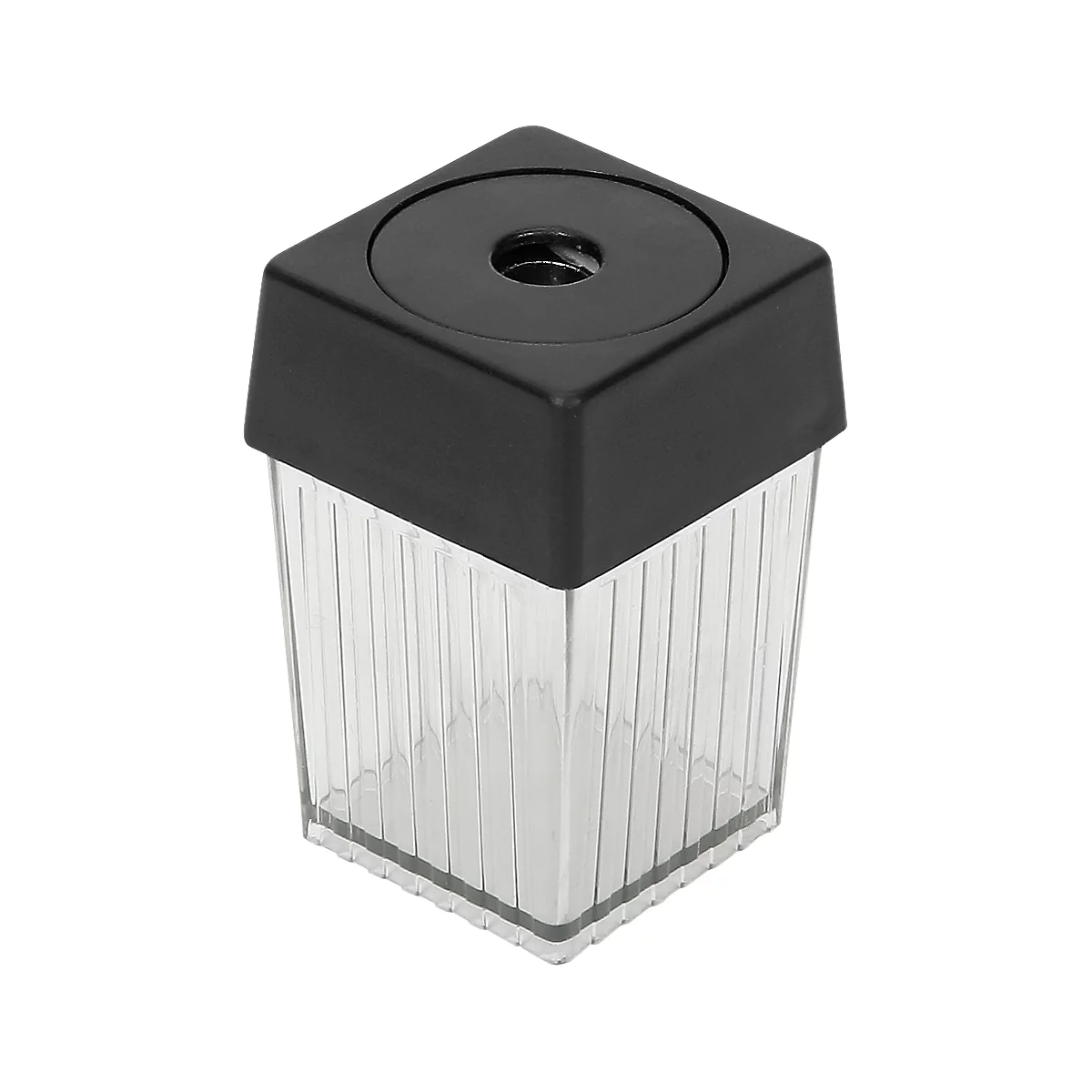 Puntenslijper met bakje, zwart