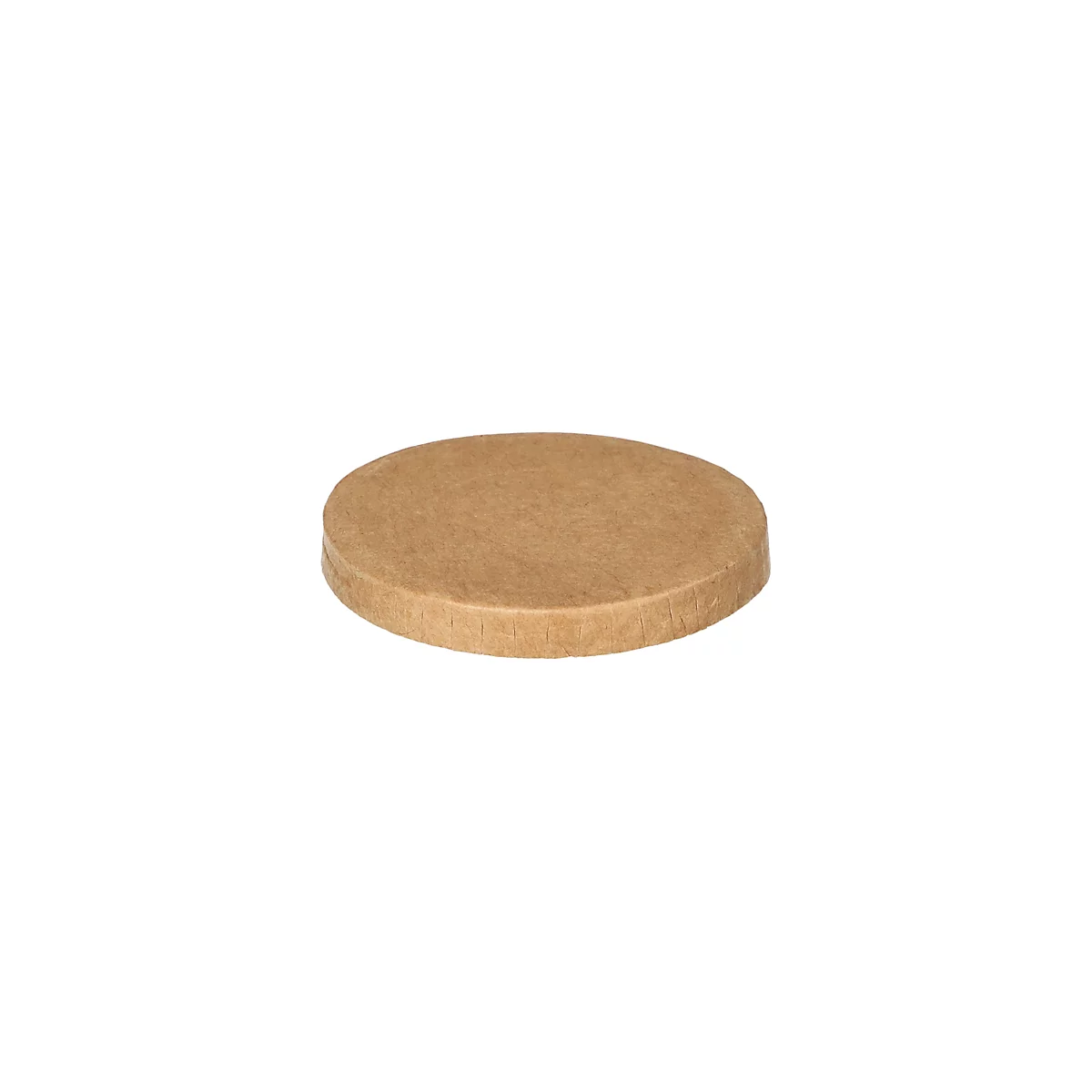 Pure Papstar deksel voor potten Ø 60 mm, composteerbaar, zuivere vezelplaat, bruin, 50 stuks