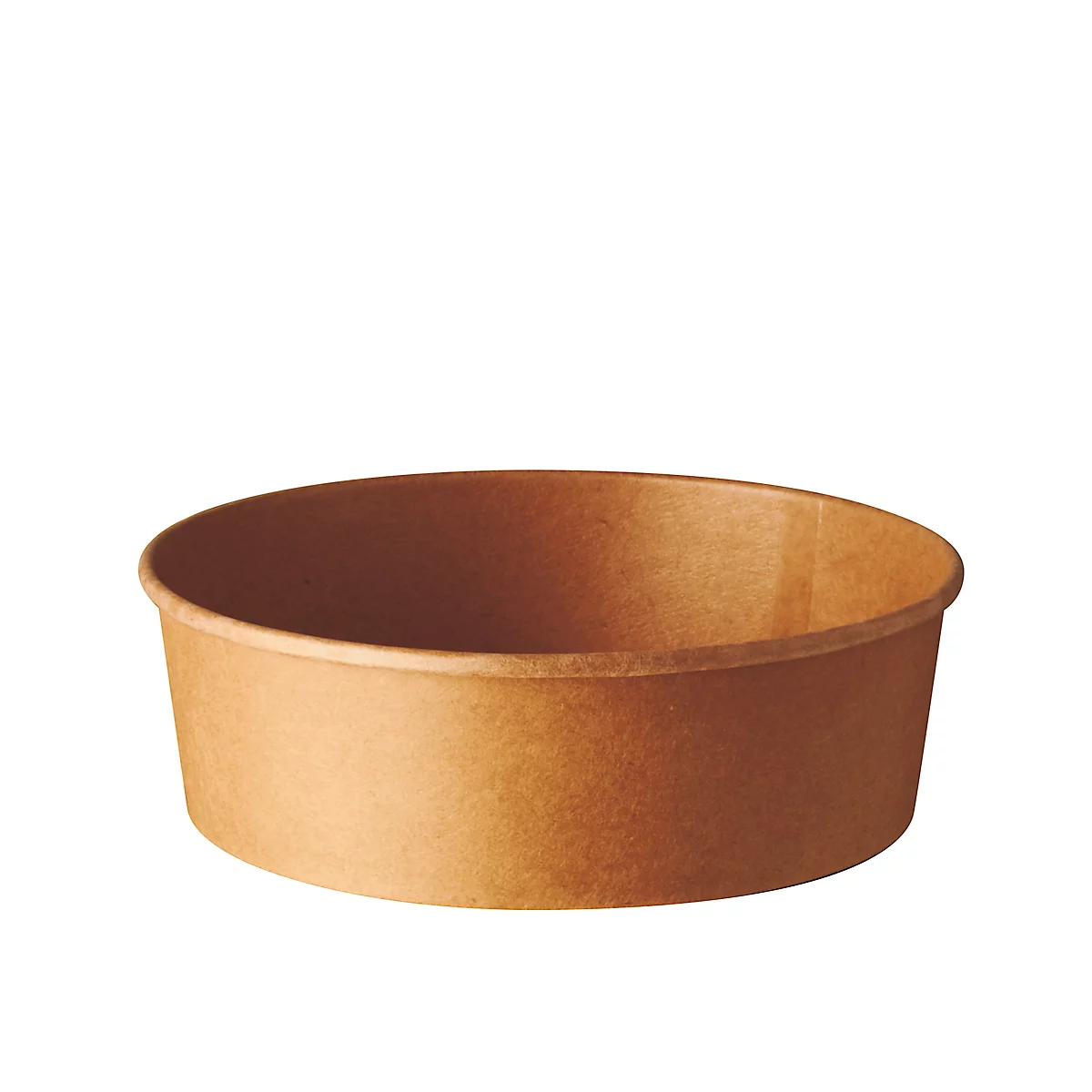 Pure Papstar wegwerpsaladekom, 500 ml, Ø 150 x H 46 mm, composteerbaar, karton, bruin, 50 stuks