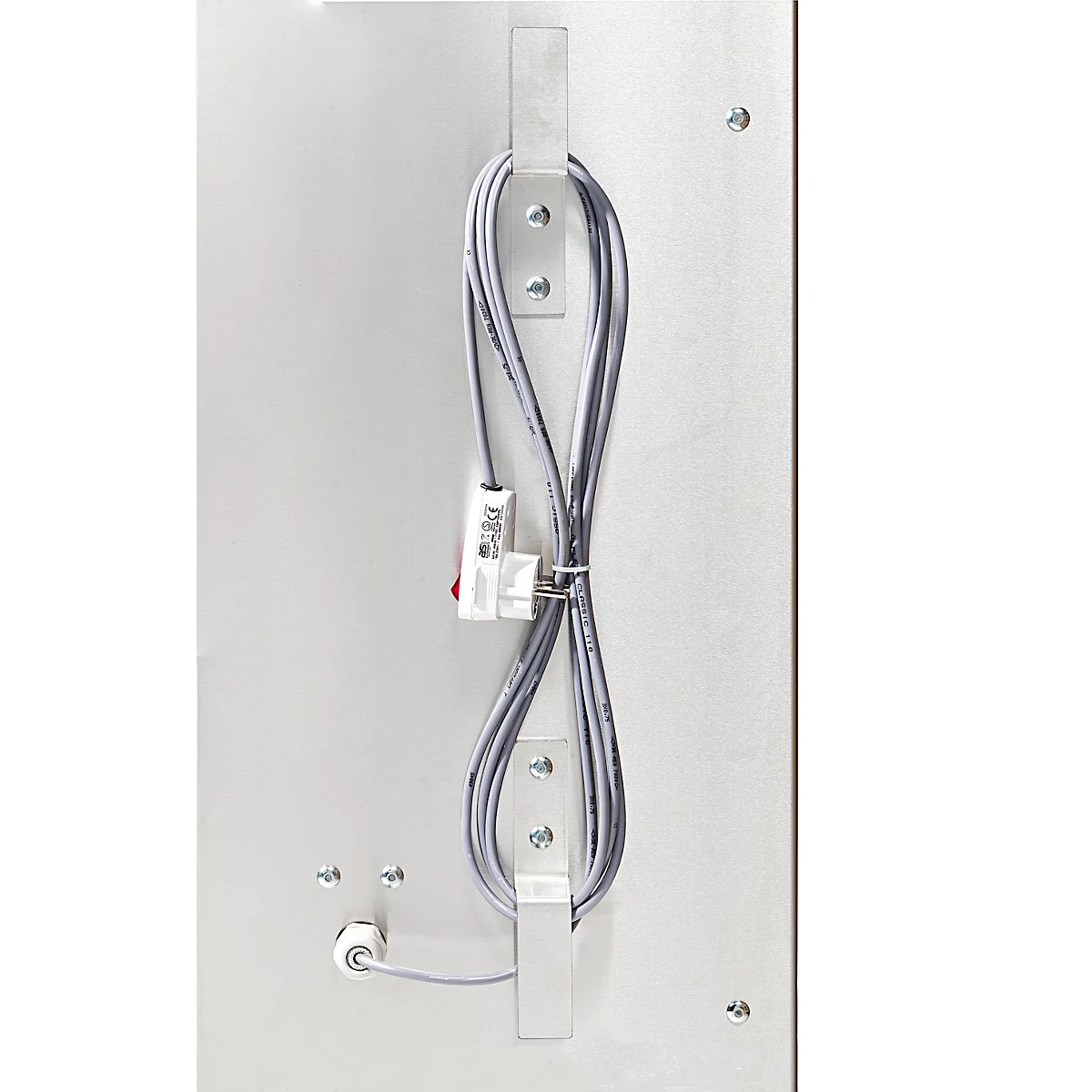 Purificateur d'air UVC Flatlift taille L, puissance 116 W, jusqu'à 1450 m³/h, pour des pièces jusqu'à 150 m², jusqu'à 8000 h, roulettes, acier inoxydable, L 490 x P 490 x H 860 mm