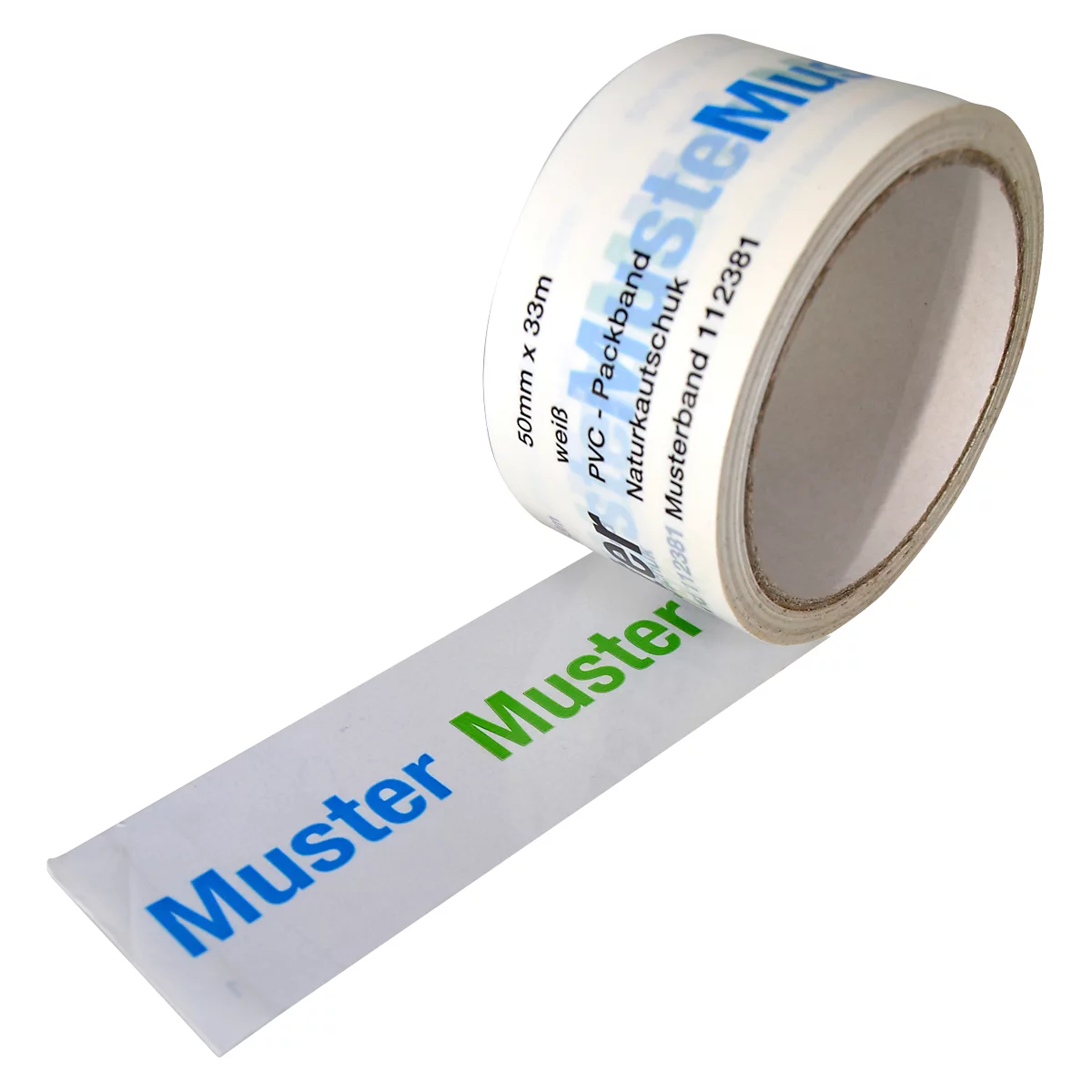 PVC-Klebeband, 1-farbiger Druck, transparent, 72 Rollen