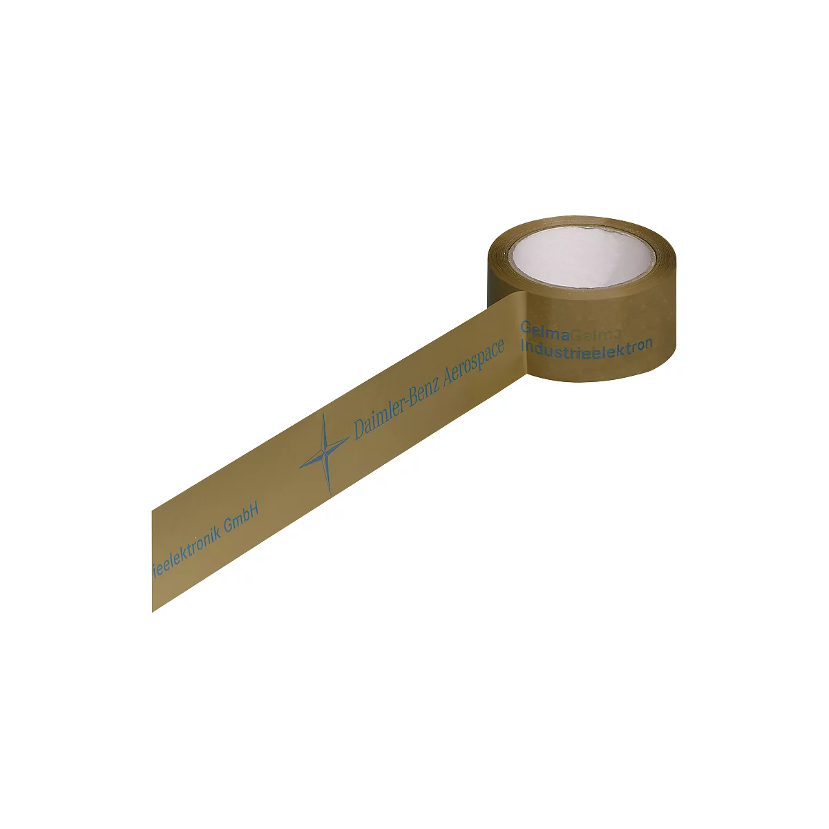 Pvc-tape, 1-kleurige opdruk, bruin, 72 rollen