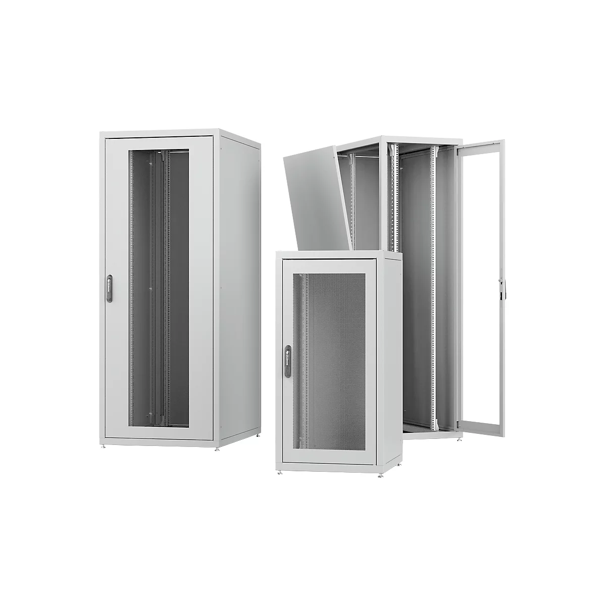 PX netwerkkast, met achterwand, plaatstaal, gepoedercoat/gegalvaniseerd, B 600 x D 800 x H 2000 mm