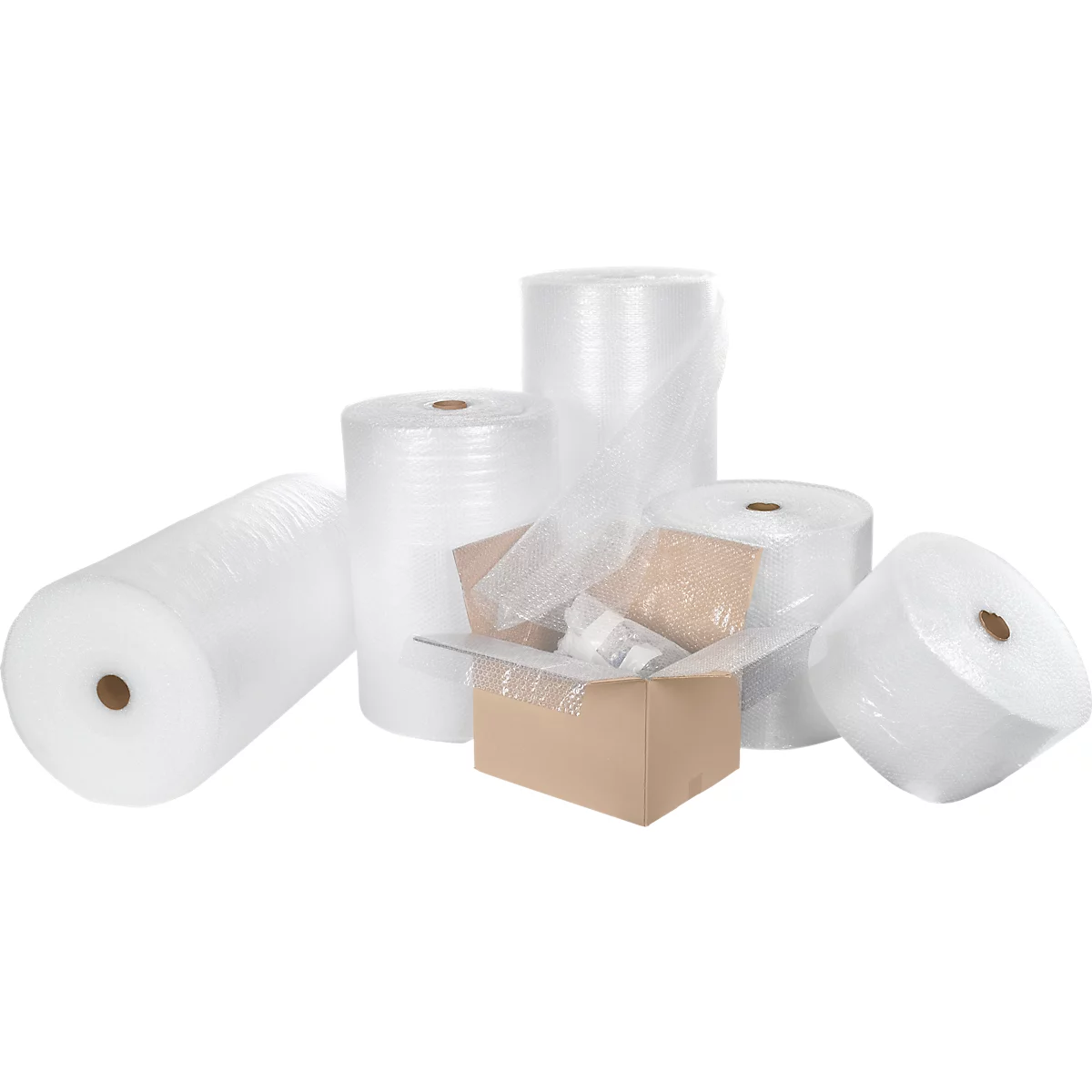 Qbubble® Bubble wrap, 2 capas, W 500 mm x L 50 m, 2 rollos