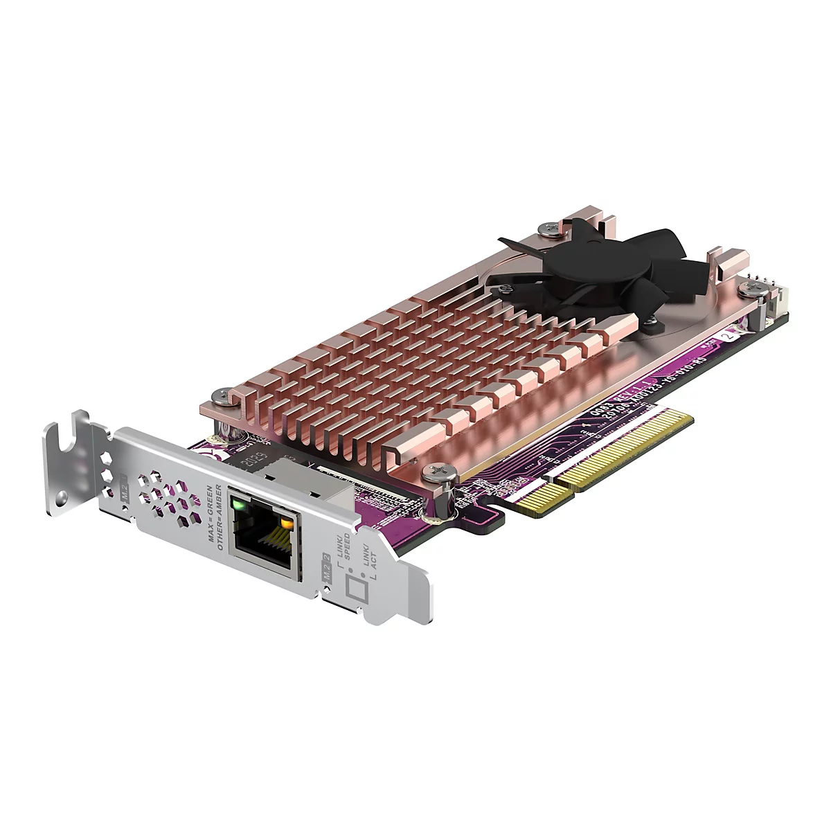 QNAP QM2-2P10G1TB - Speicher-Controller - M.2 - PCIe 3.0 x4 (NVMe) - Low-Profile - PCIe 3.0 x8