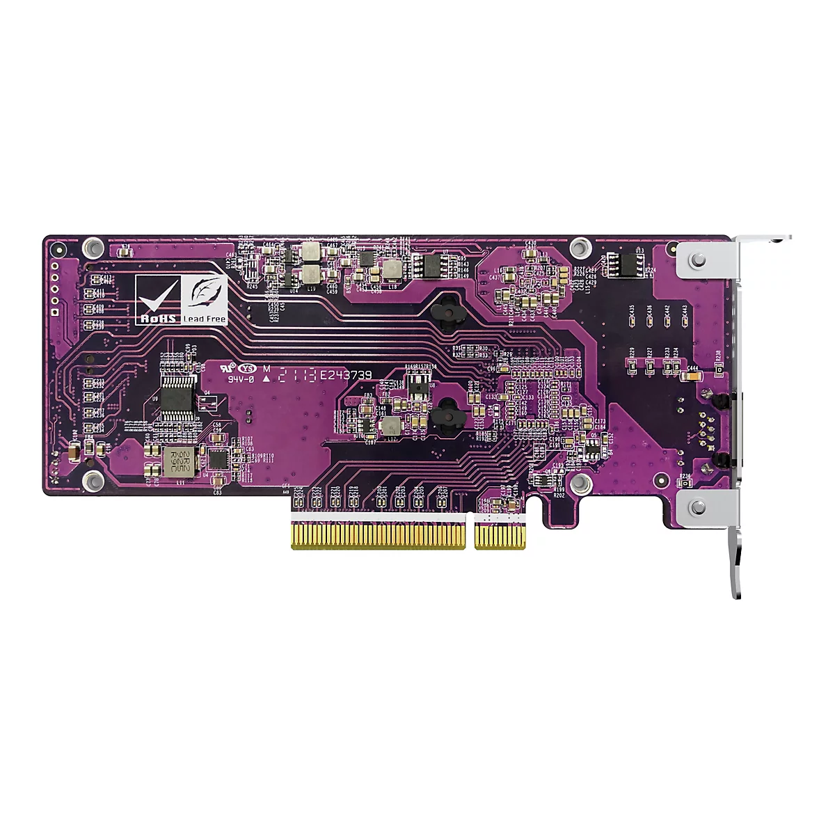 QNAP QM2-2P10G1TB - Speicher-Controller - M.2 - PCIe 3.0 x4 (NVMe) - Low-Profile - PCIe 3.0 x8