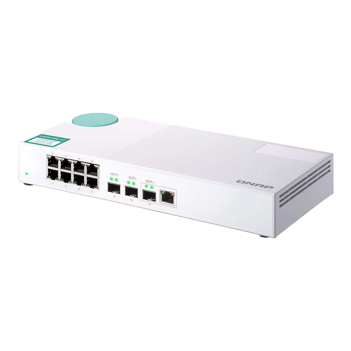 QNAP QSW-308-1C - Switch - 11 Anschlüsse - unmanaged