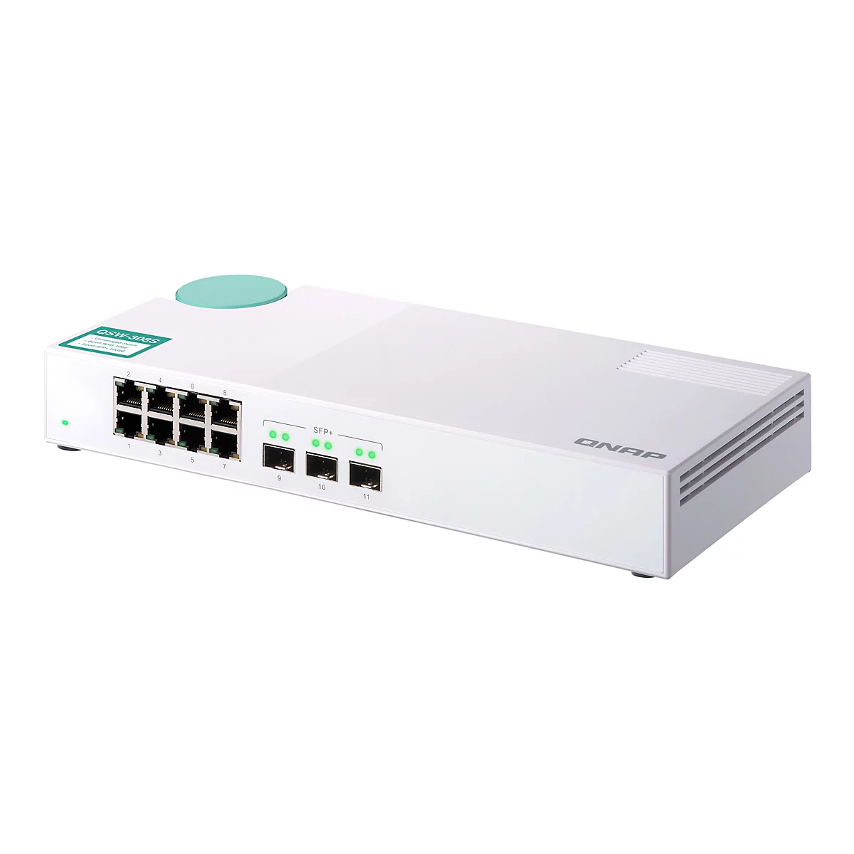 QNAP QSW-308S - Switch - 11 Anschlüsse - unmanaged