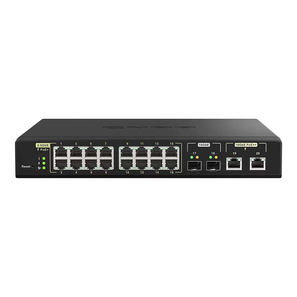 QNAP QSW-M2116P-2T2S - Switch - 20 Anschlüsse - managed - an Rack montierbar
