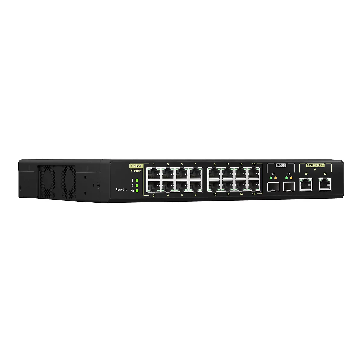 QNAP QSW-M2116P-2T2S - Switch - 20 Anschlüsse - managed - an Rack montierbar