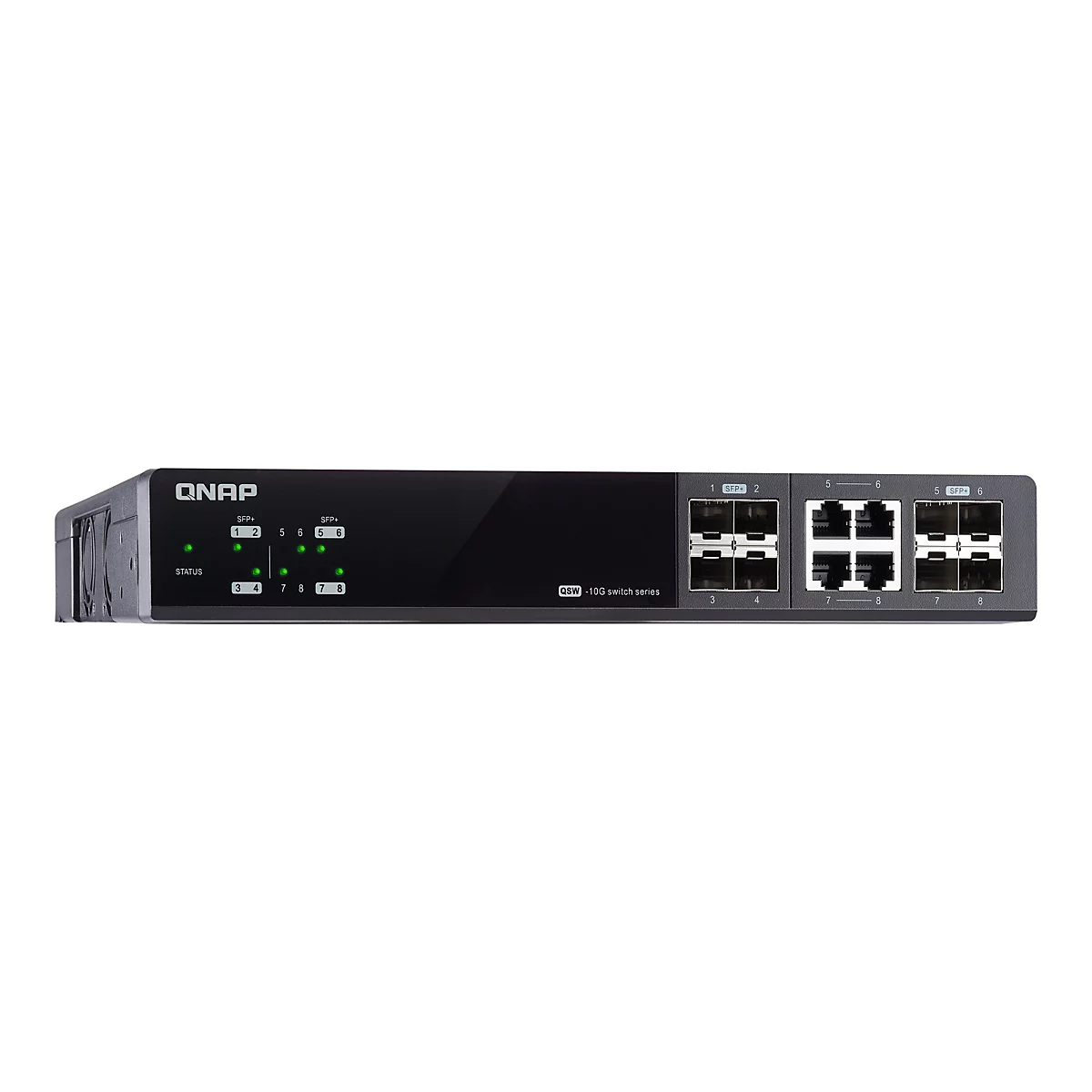QNAP QSW-M804-4C - Switch - 8 Anschlüsse - managed - an Rack montierbar