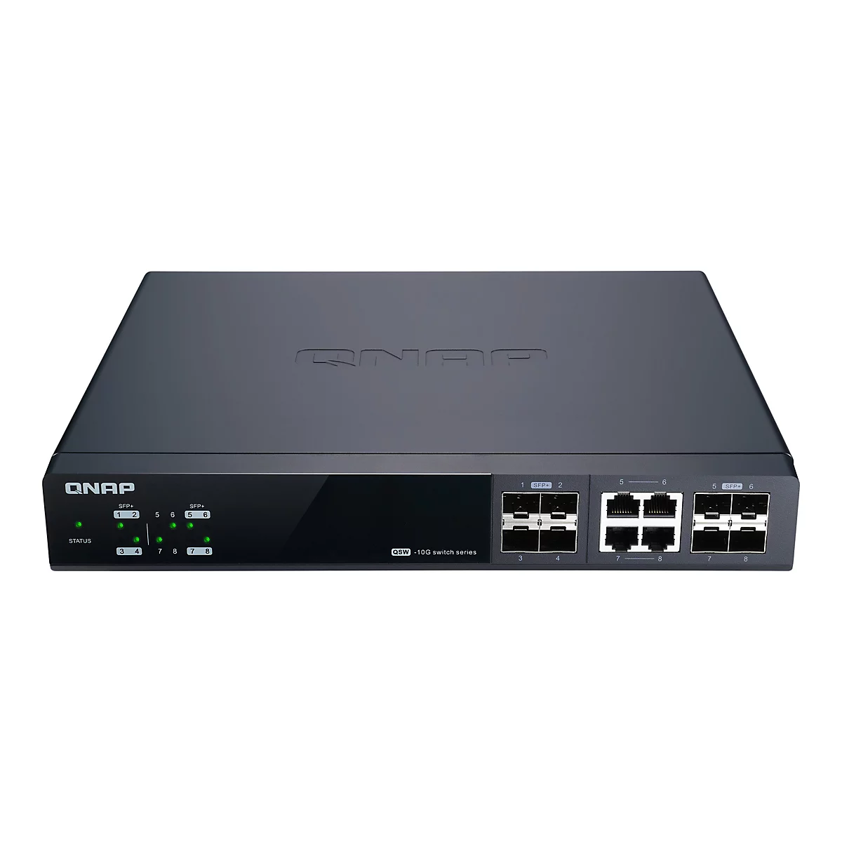 QNAP QSW-M804-4C - Switch - 8 Anschlüsse - managed - an Rack montierbar