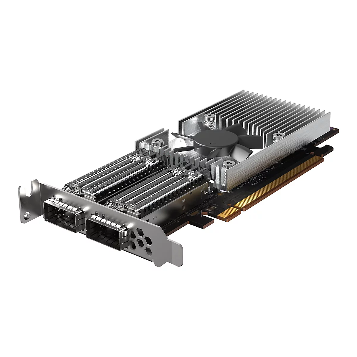 QNAP QXG-100G2SF-E810 - Netzwerkadapter - PCIe 4.0 x16 Low-Profile - 100 Gigabit QSFP28 x 2 - für QNAP TS-H2490FU