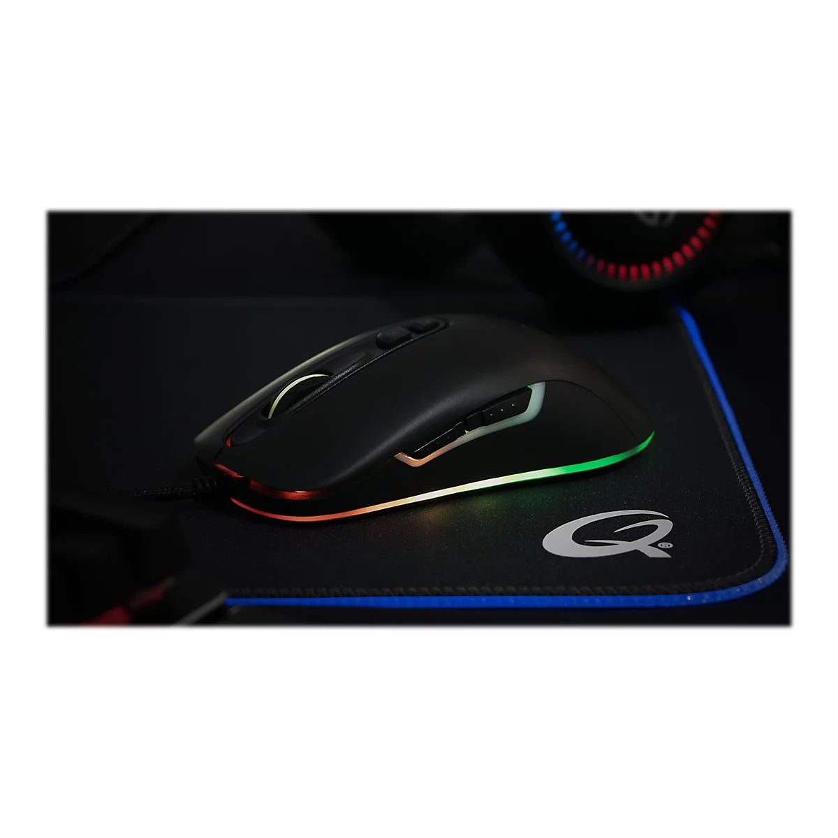 Qpad DX-80 - Maus - USB - Silk Black