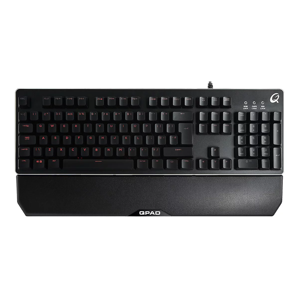 QPAD MK-40 - Tastatur - hintergrundbeleuchtet - USB - Deutsch