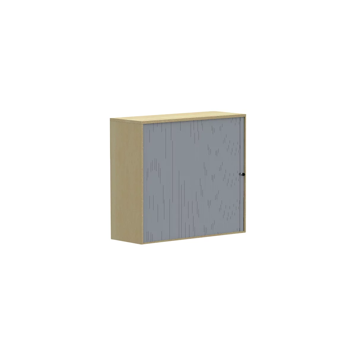 Querrollladen-Aufsatzschrank BEXXSTAR, 3 Ordnerhöhen, B 1200 x T 445 x H 1070 mm, Buche-Dekor