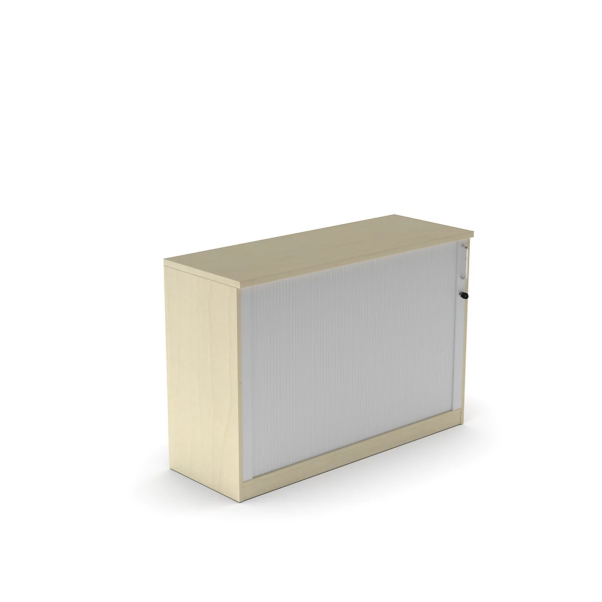 Querrollladenschrank BEXXSTAR, 2 Ordnerhöhen, H 825 mm, Ahorn-Dekor