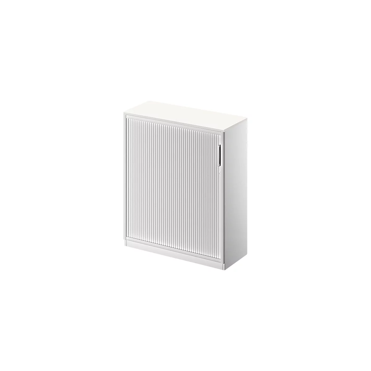 Querrollladenschrank TETRIS SOLID, 3 OH, B 1000 mm, inkl. 19 mm Abdeckplatte, weiß/weißalu