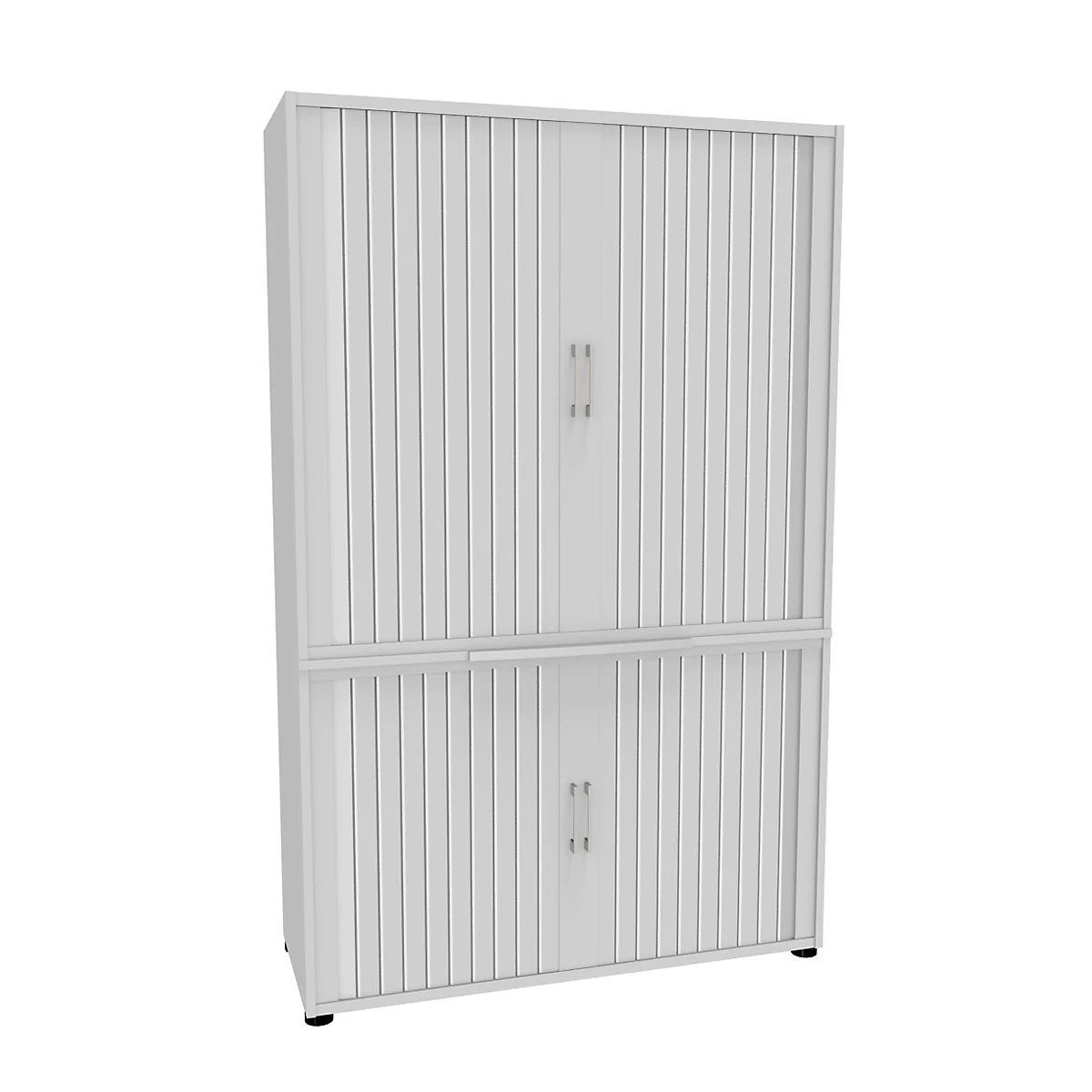 Querrollladenschrank, zweiteilig, B 1200 mm, 5 OH, weiss