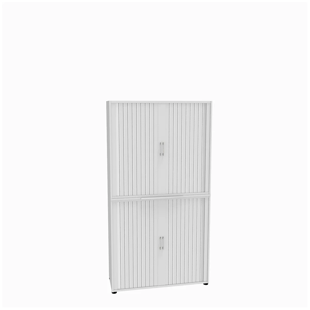 Querrollladenschrank, zweiteilig, B 1200 mm, 6 OH, weiß