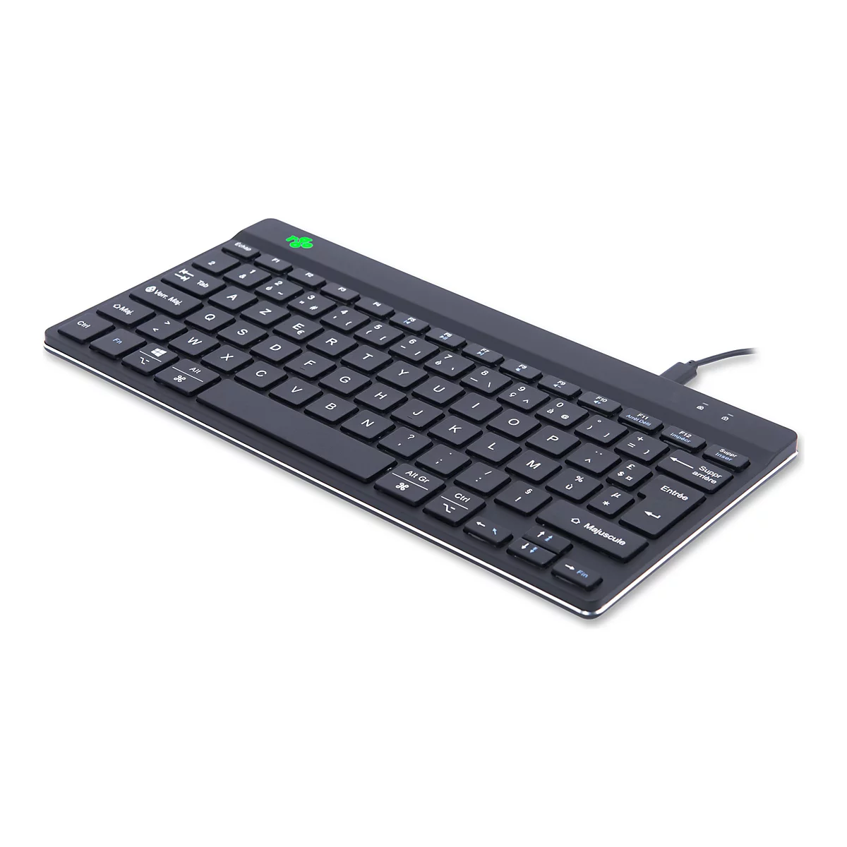 R-Go Compact Break - Tastatur - AZERTY - Französisch - Schwarz