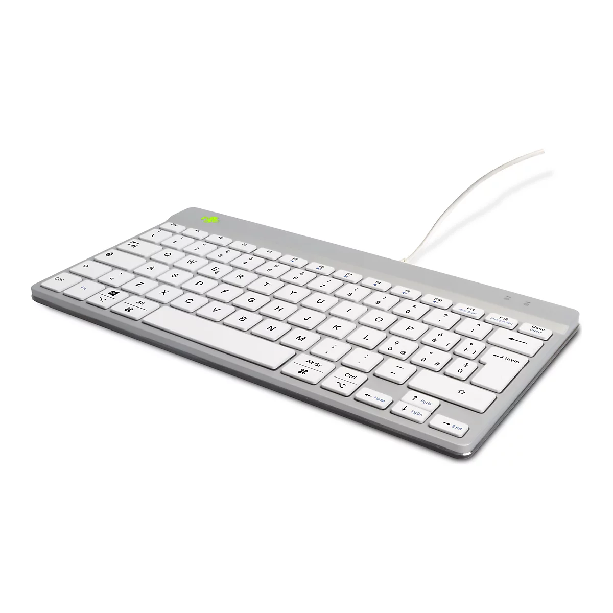 R-Go Compact Break - Tastatur - mit integrierter Pauseanzeige - USB-C - QWERTY - Italienisch
