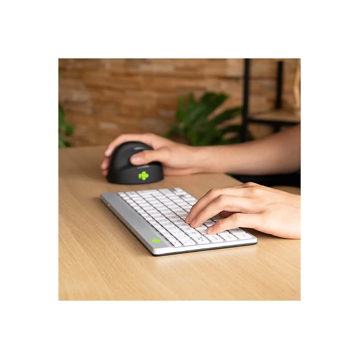 R-Go Compact Break - Tastatur - mit integrierter Pauseanzeige - USB-C - QWERTZ - Deutsch