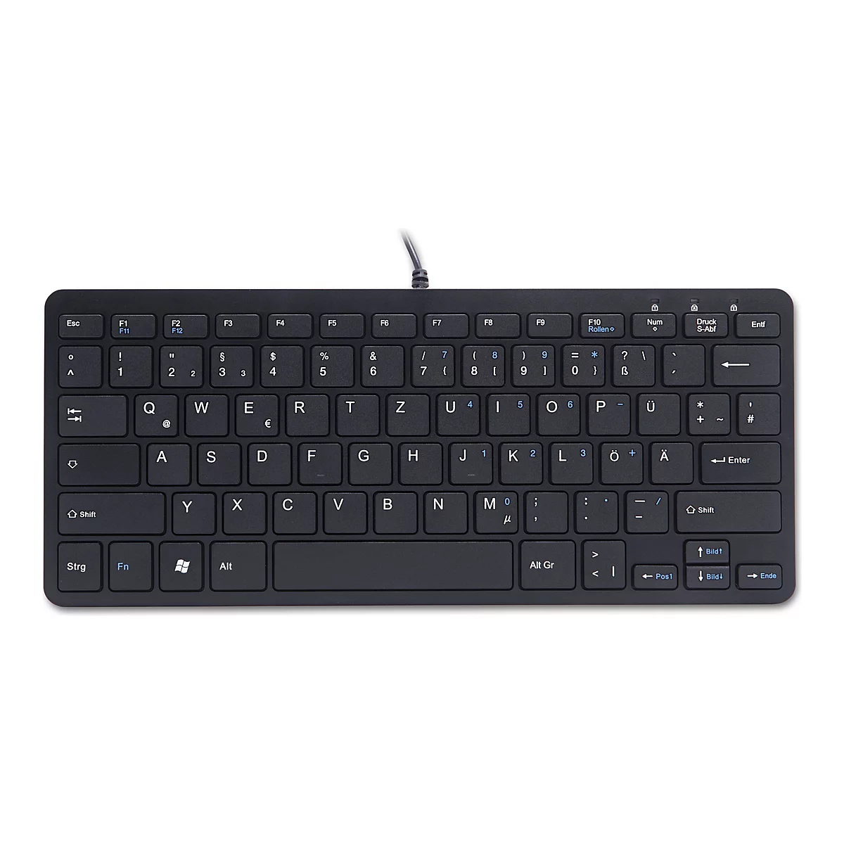 R-Go Compact - Tastatur - QWERTZ - Deutsch - Schwarz