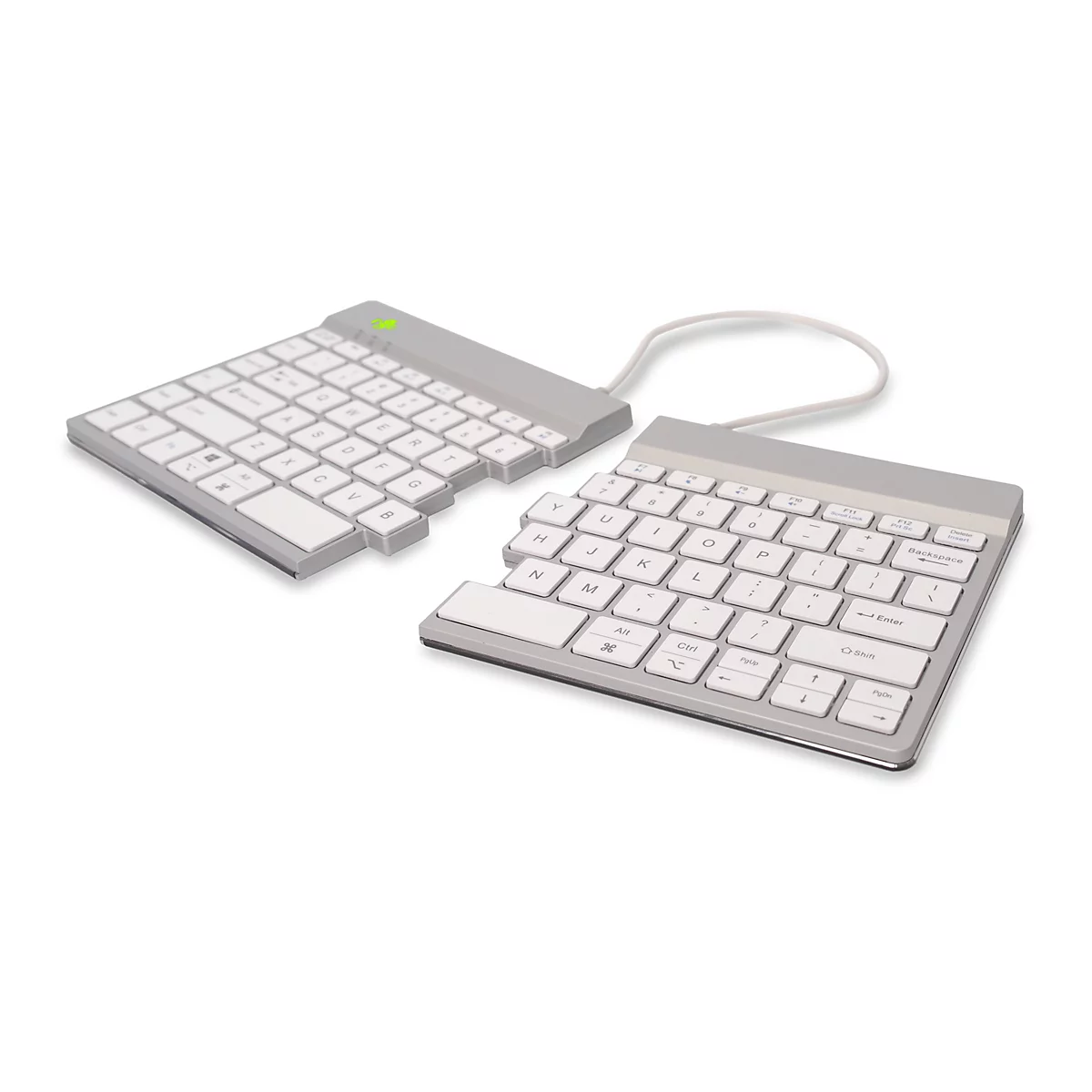 R-Go Ergonomische Tastatur Split break - Tastatur - mit integrierter Pauseanzeige - kabellos - Bluetooth 5.0 - QWERTY