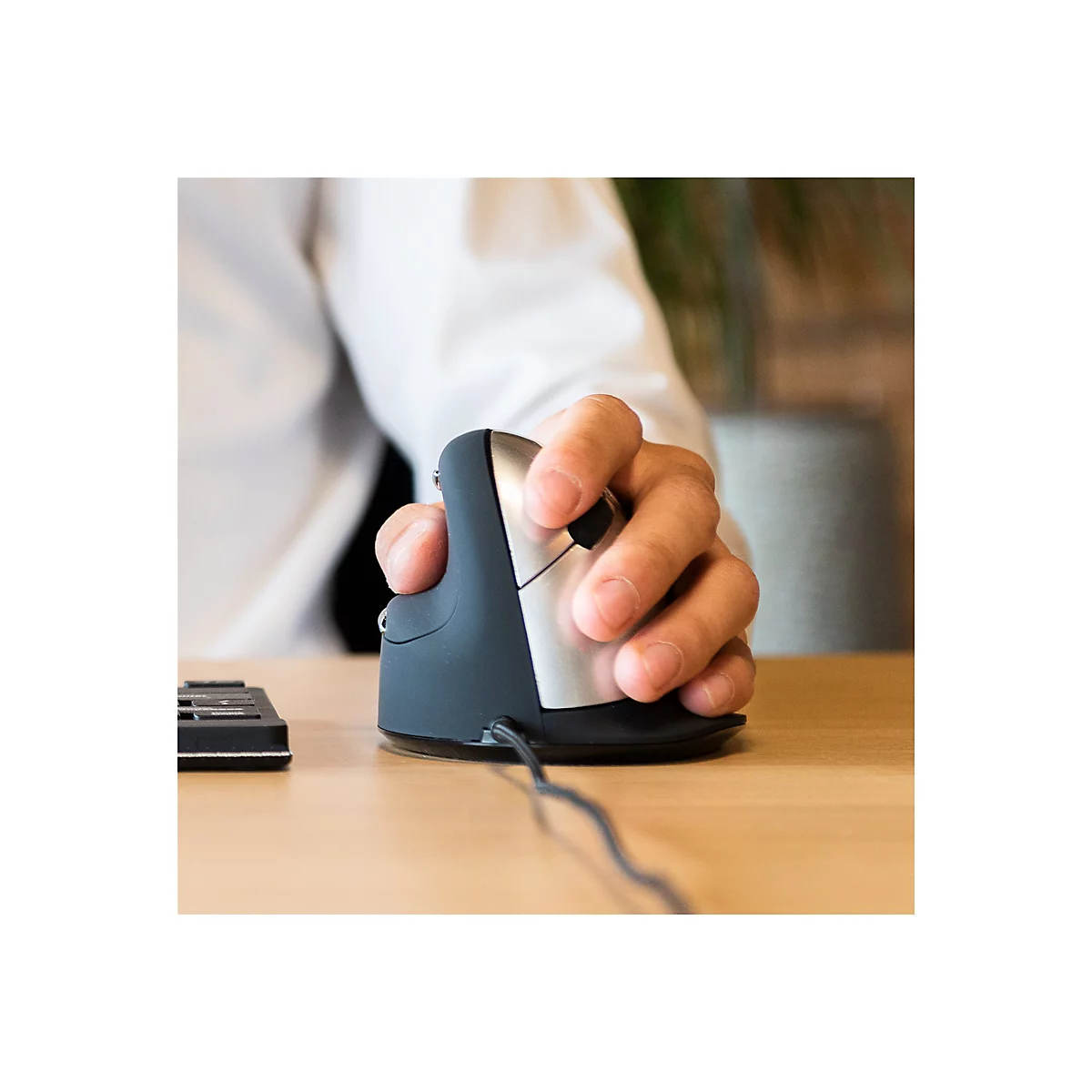 R-Go HE Mouse Ergonomic Mouse Large Left - Maus - USB - Schwarz
