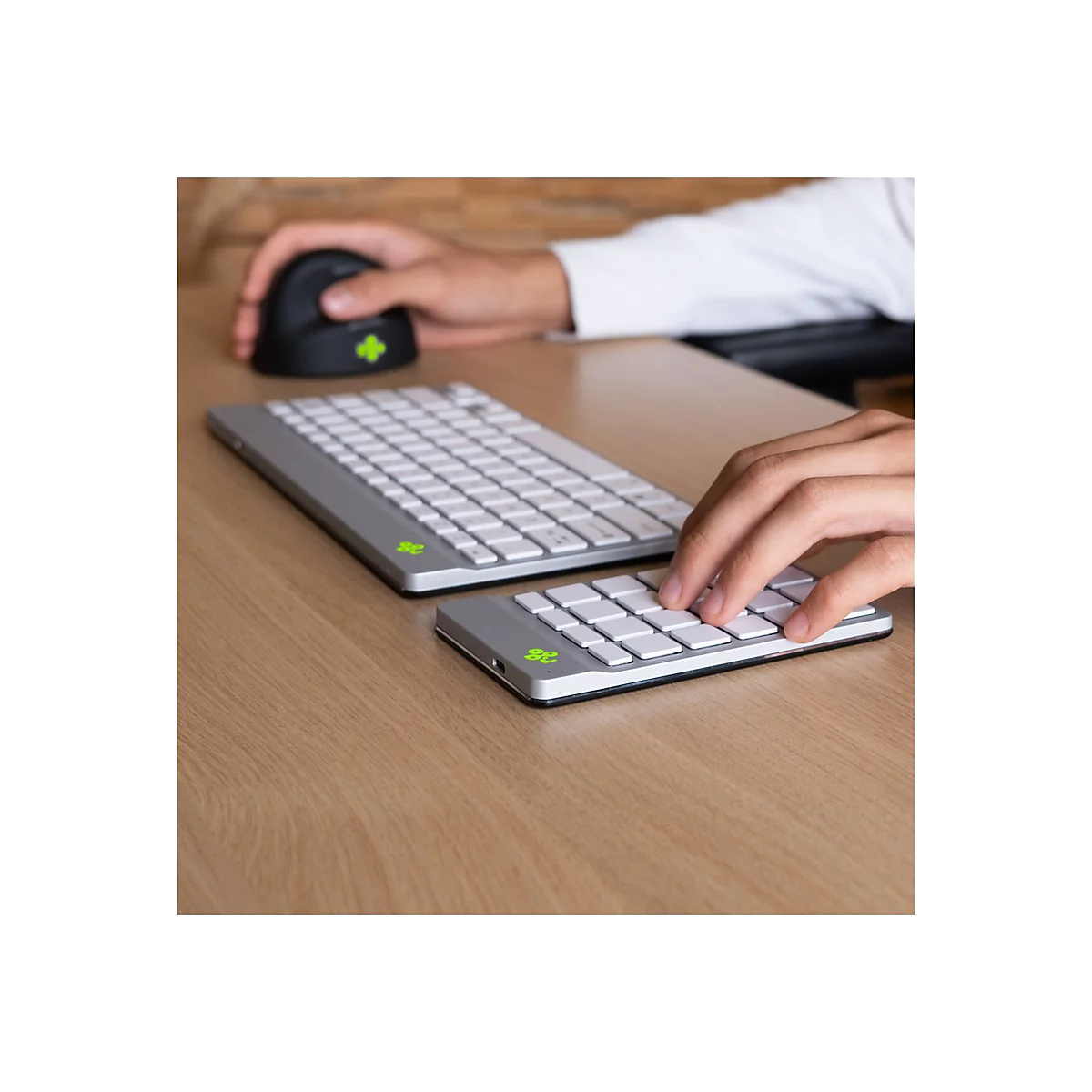 R Go Nummernblock Compact break - Tastenfeld - kabellos - Bluetooth 5.0 - weiß