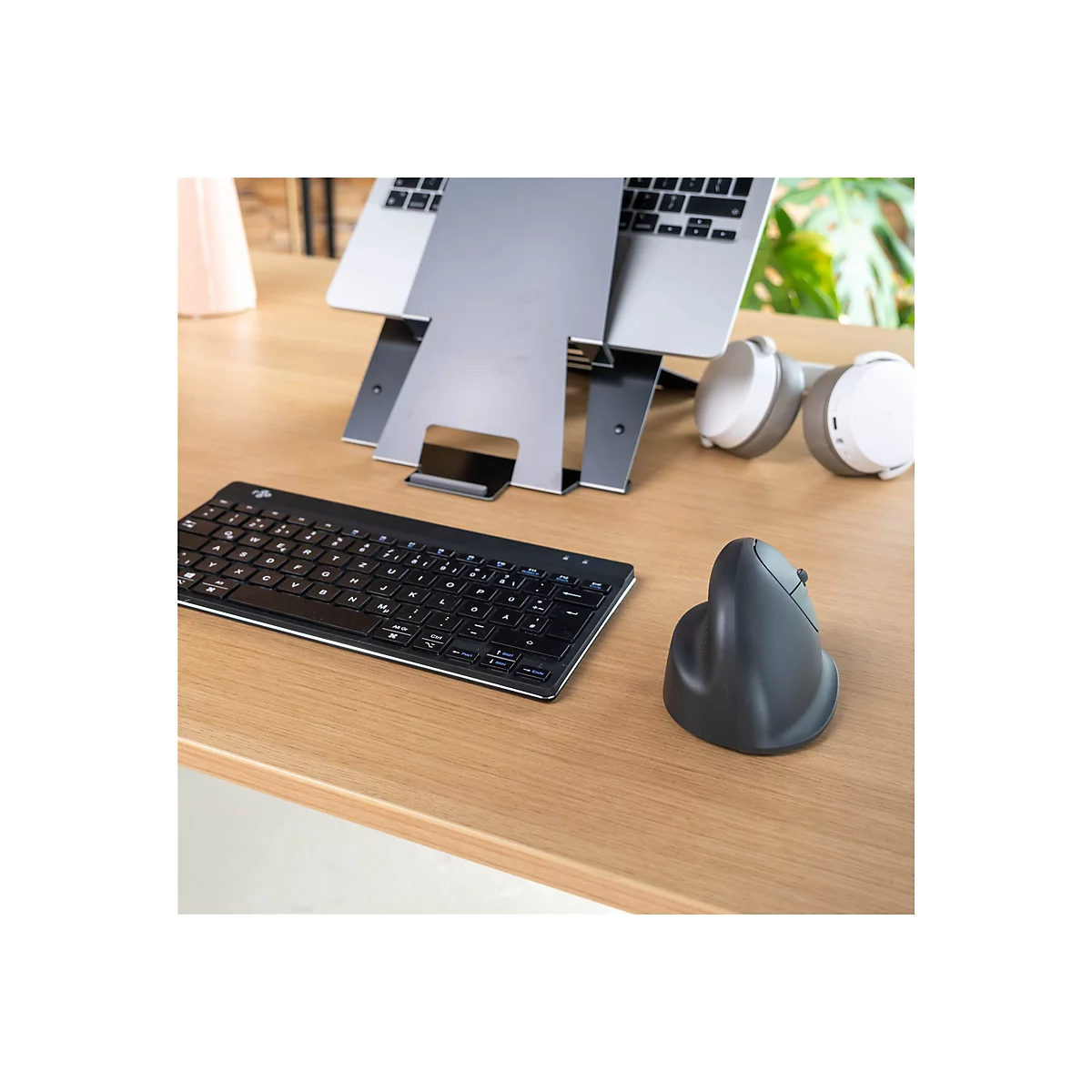 R-Go Vertikale Maus HE Basic - Vertikale Maus - ergonomisch - Für Rechtshänder - optisch - 3 Tasten