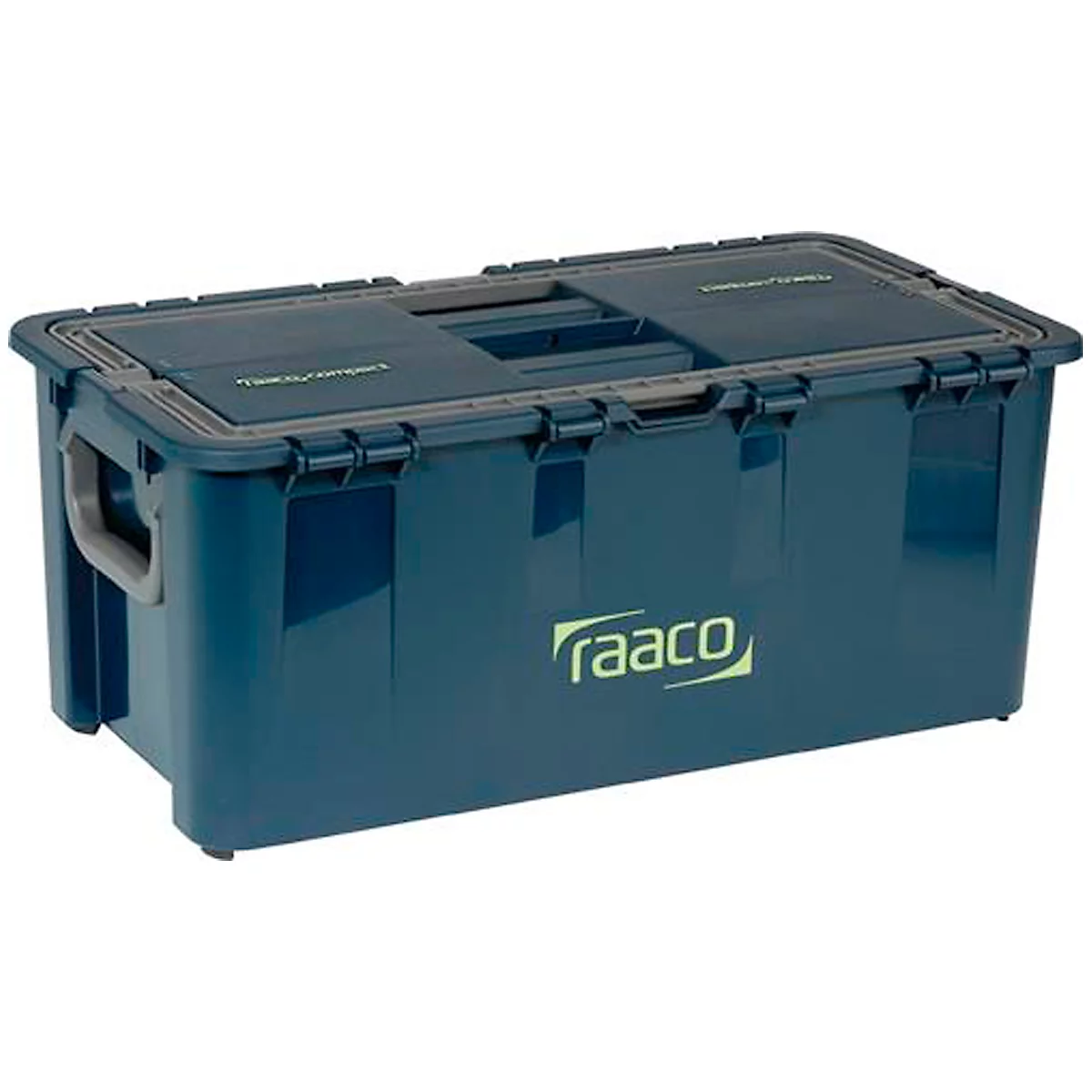 Raaco Compact 37 gereedschapskoffer, 7 vakken, B 540 x D 300 x H 230 mm, polypropeen, blauw
