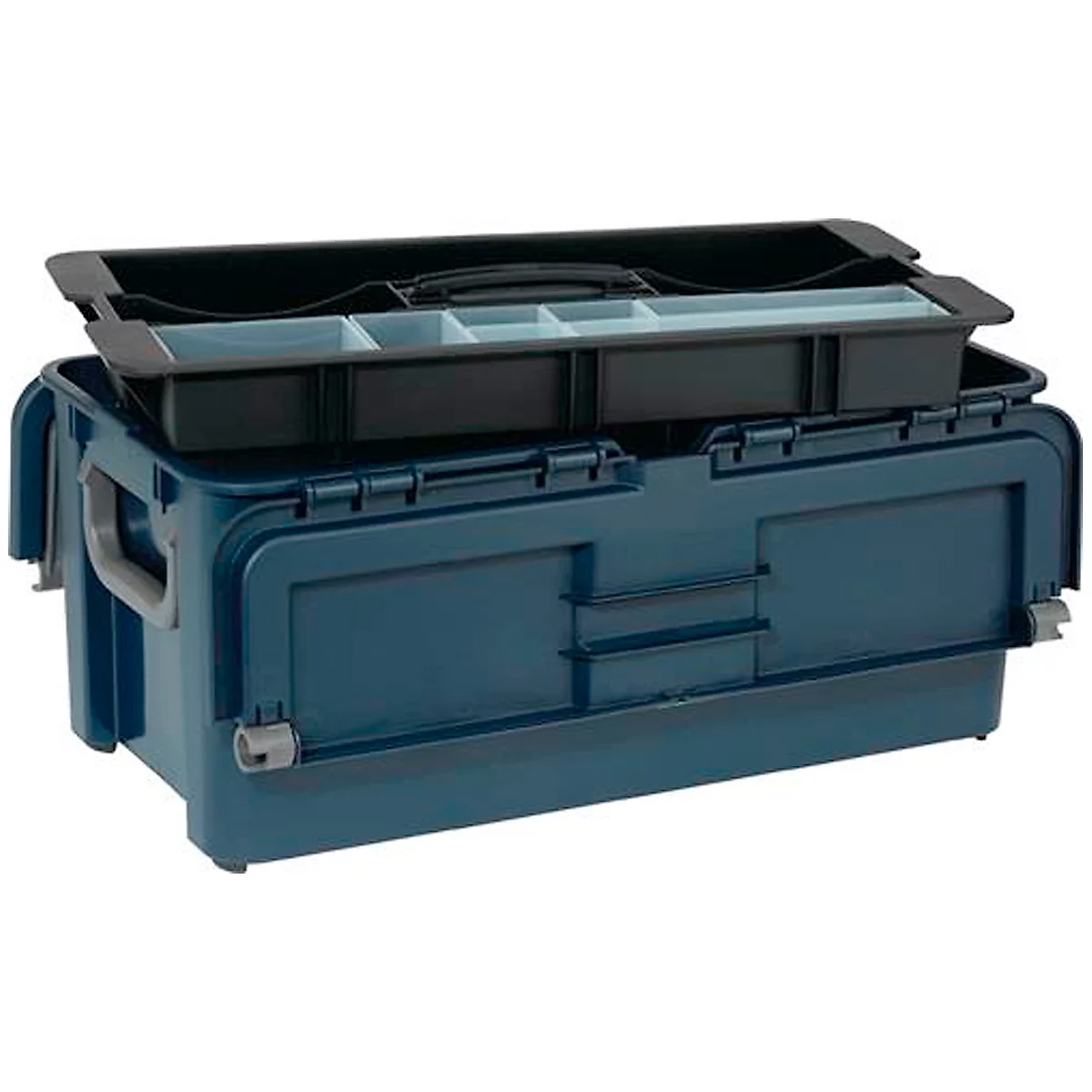 Raaco Compact 37 gereedschapskoffer, 7 vakken, B 540 x D 300 x H 230 mm, polypropeen, blauw