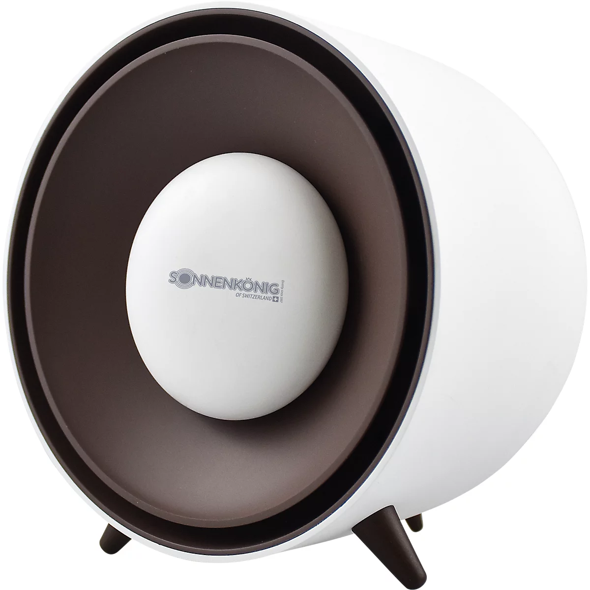 Radiateur soufflant céramique BEE, 400 W, chauffe-mains amovible, protection contre la surchauffe et le basculement, arrêt automatique, 3 pieds, blanc-brun