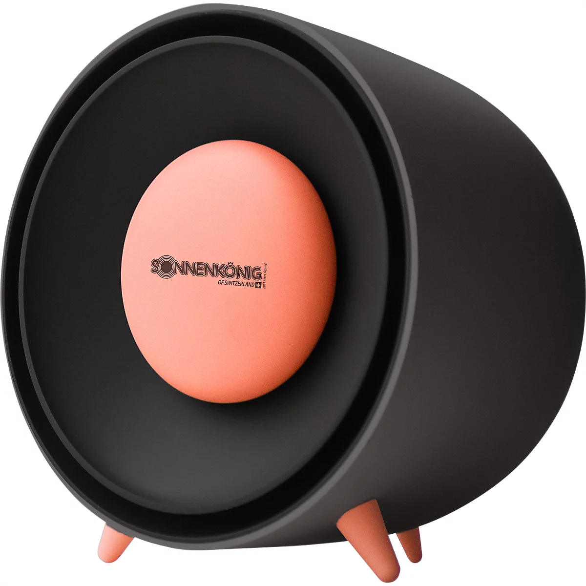 Radiateur soufflant céramique BEE, 400 W, chauffe-mains amovible, protection contre la surchauffe et le basculement, arrêt automatique, 3 pieds, noir-orange