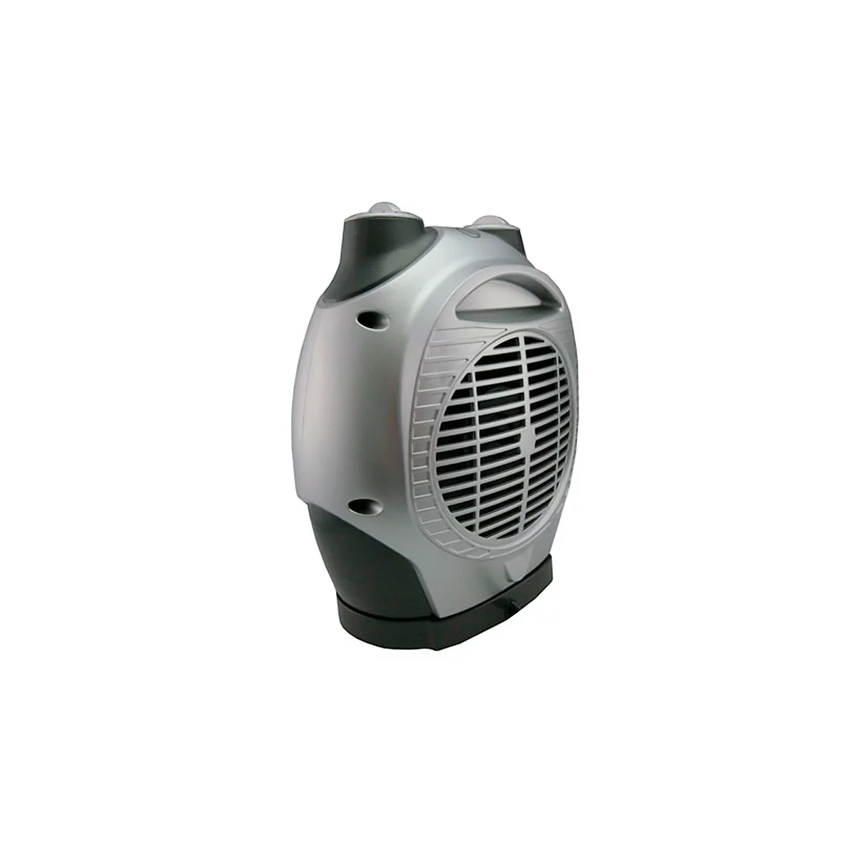 Radiateur soufflant céramique CERAMICO LYON, 1100/1800 W, 2 niveaux de chauffage &amp; 1 niveau de ventilation, oscillant, L 190 x P 120 x H 260 mm, gris argenté