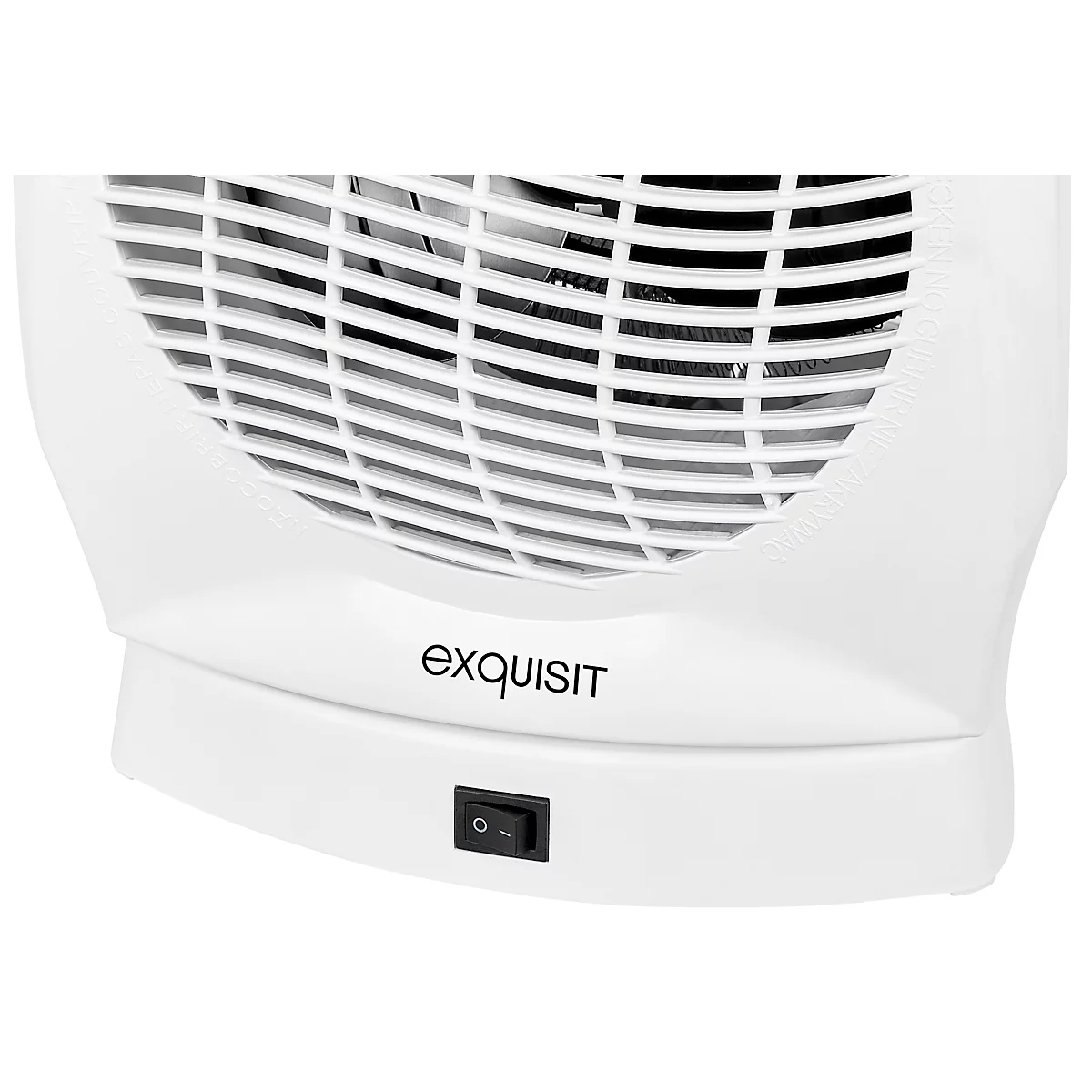 Radiateur soufflant exquisit HL 32027 we, 1000/2000 W, 2 vitesses, oscillation 90°, poignée de transport, L 220 x P 180 x H 295 mm, blanc