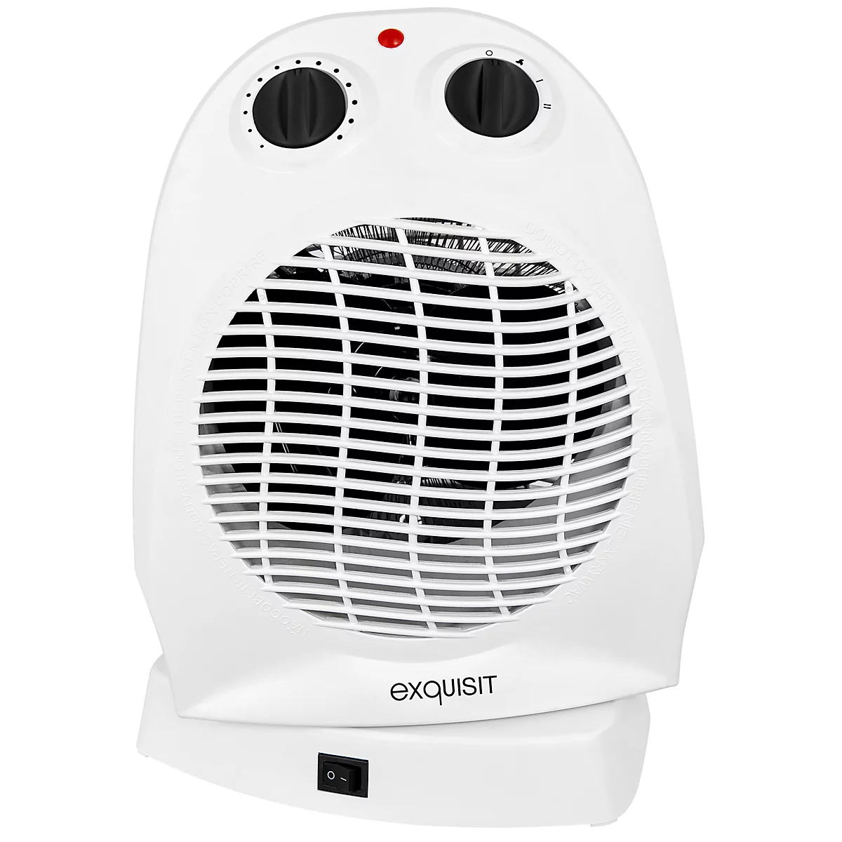 Radiateur soufflant exquisit HL 32027 we, 1000/2000 W, 2 vitesses, oscillation 90°, poignée de transport, L 220 x P 180 x H 295 mm, blanc