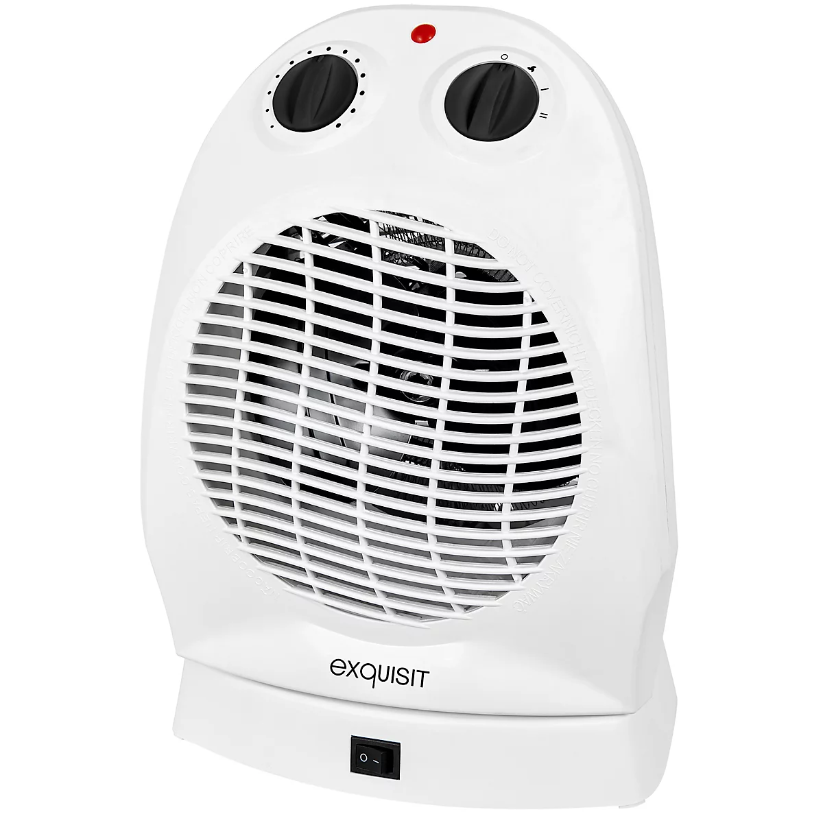 Radiateur soufflant exquisit HL 32027 we, 1000/2000 W, 2 vitesses, oscillation 90°, poignée de transport, L 220 x P 180 x H 295 mm, blanc