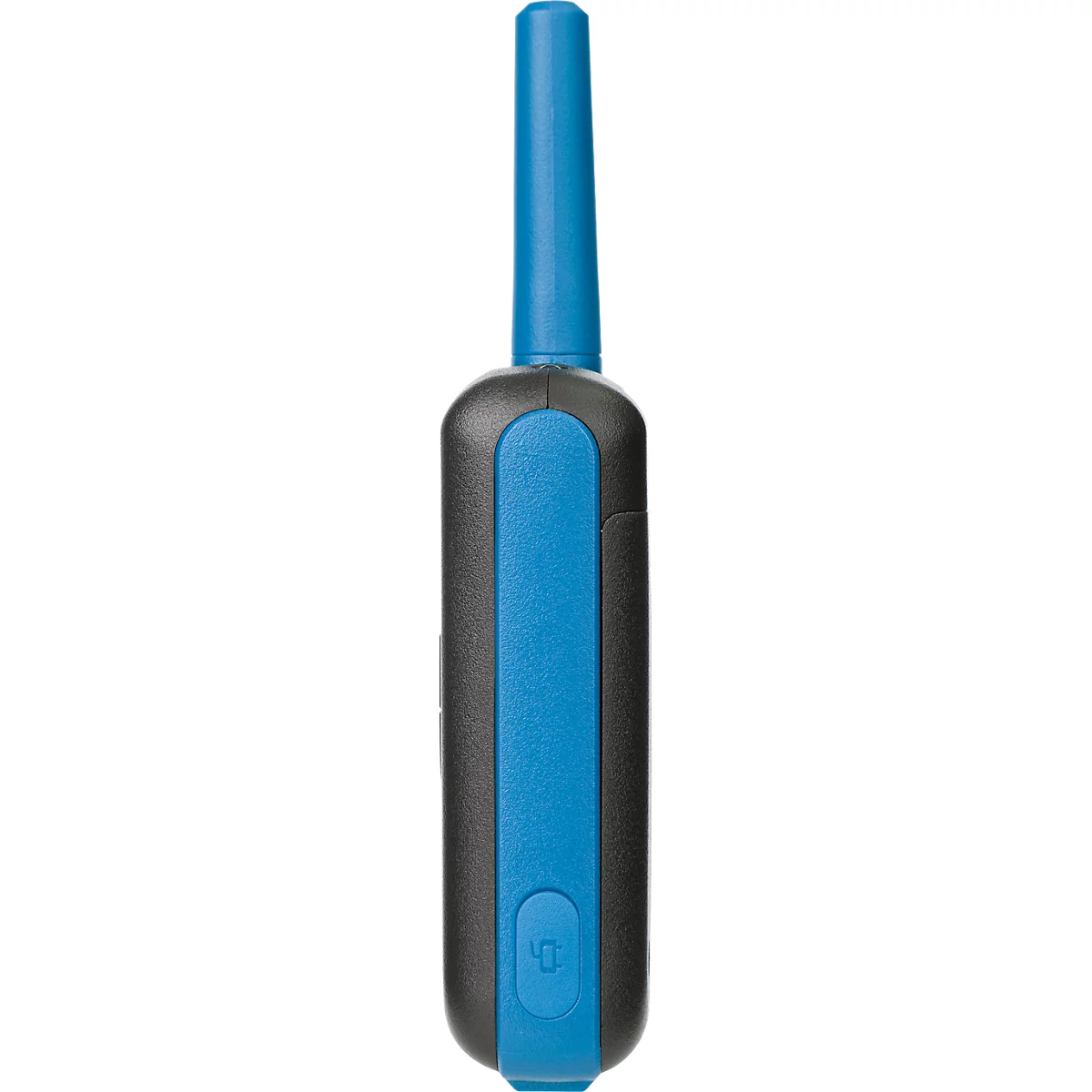 Radio DECROSS DC63, Twin EU, tot 8 km, geïntegreerde zaklamp, 16 kanalen, blauw