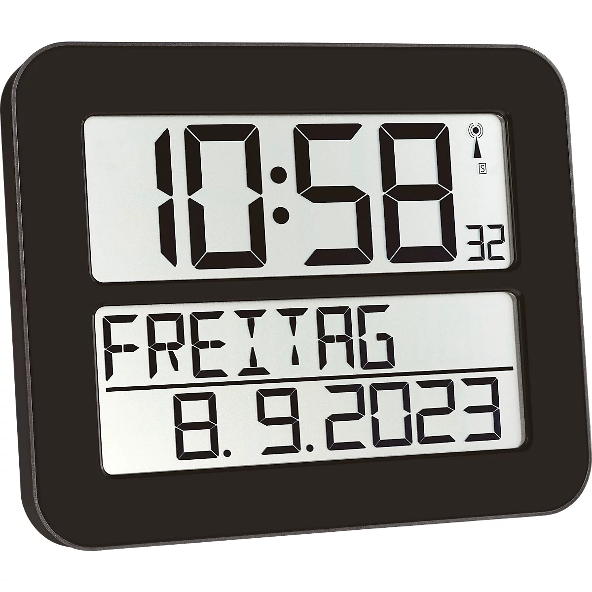 Radiografische klok Time Line MAX, zwart