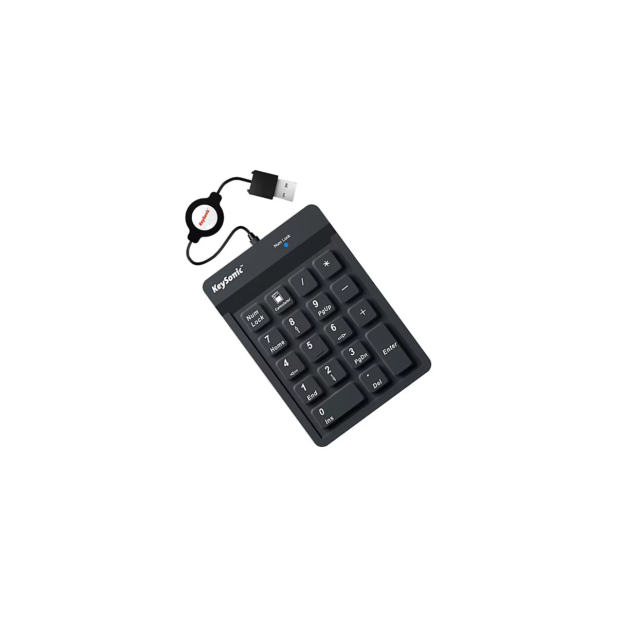 RaidSonic KeySonic ACK-118BK - Tastenfeld - Schwarz