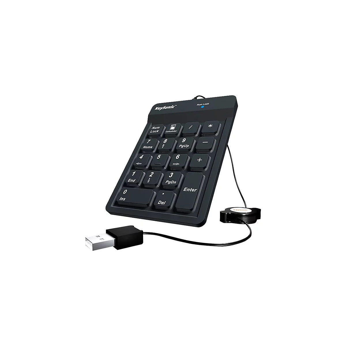 RaidSonic KeySonic ACK-118BK - Tastenfeld - Schwarz