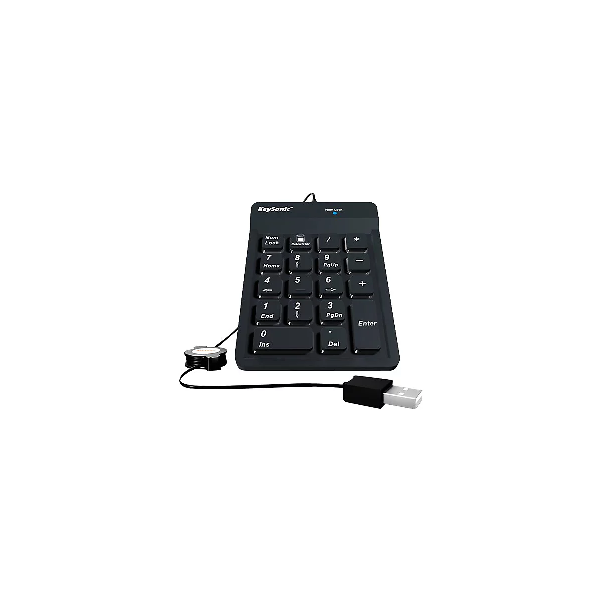 RaidSonic KeySonic ACK-118BK - Tastenfeld - Schwarz