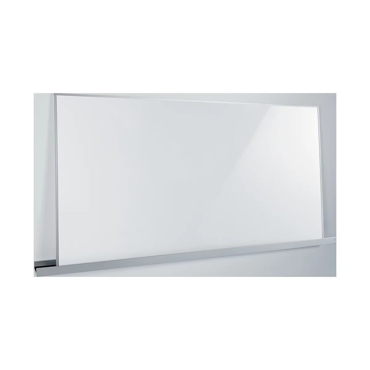 Rail mural pour tableau de planification Sigel Business, L 2000 mm, format paysage, aluminium, accessoires de montage inclus