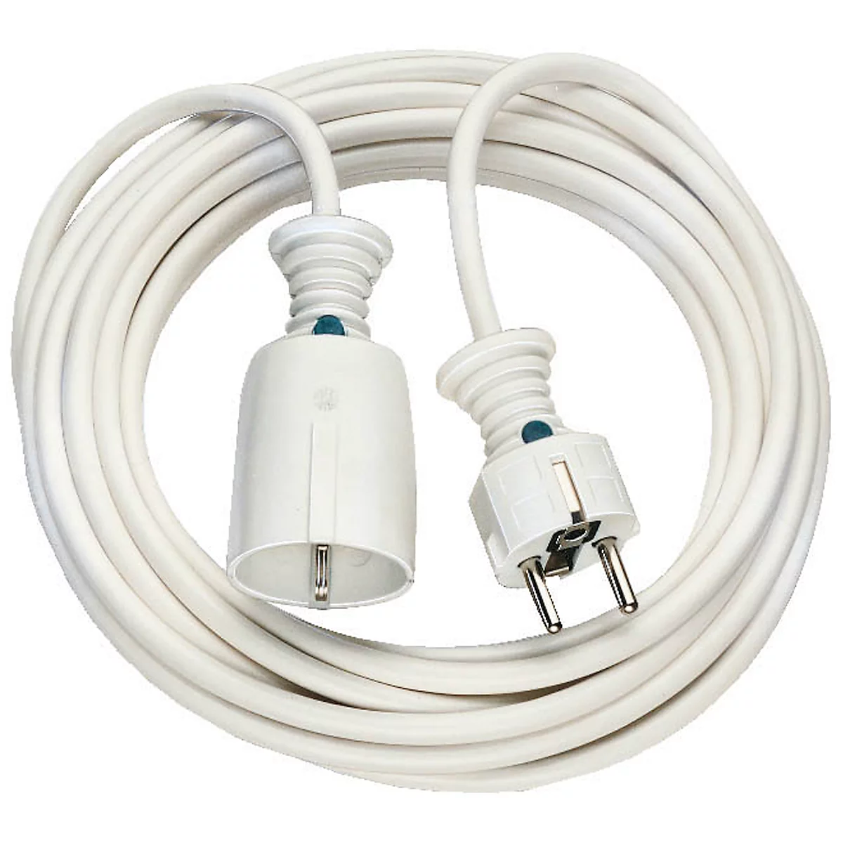 Rallonge à contact de protection, 10 m, blanc, utilisation en intérieur